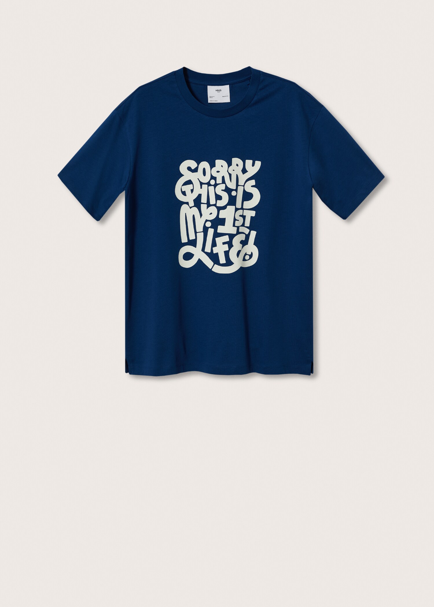 Printed cotton-blend t-shirt - Article without model