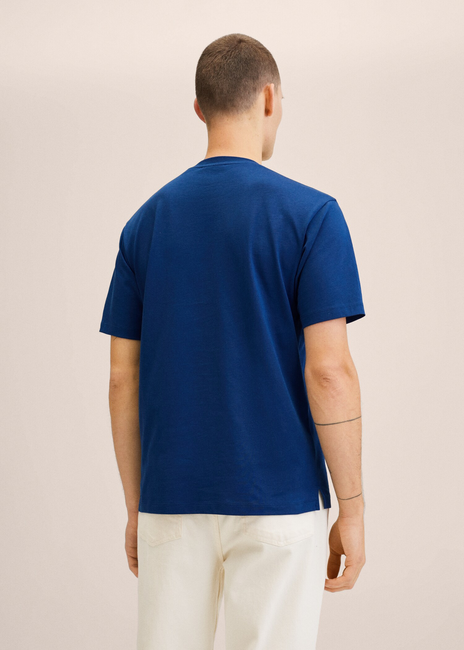 Printed cotton-blend t-shirt - Reverse of the article