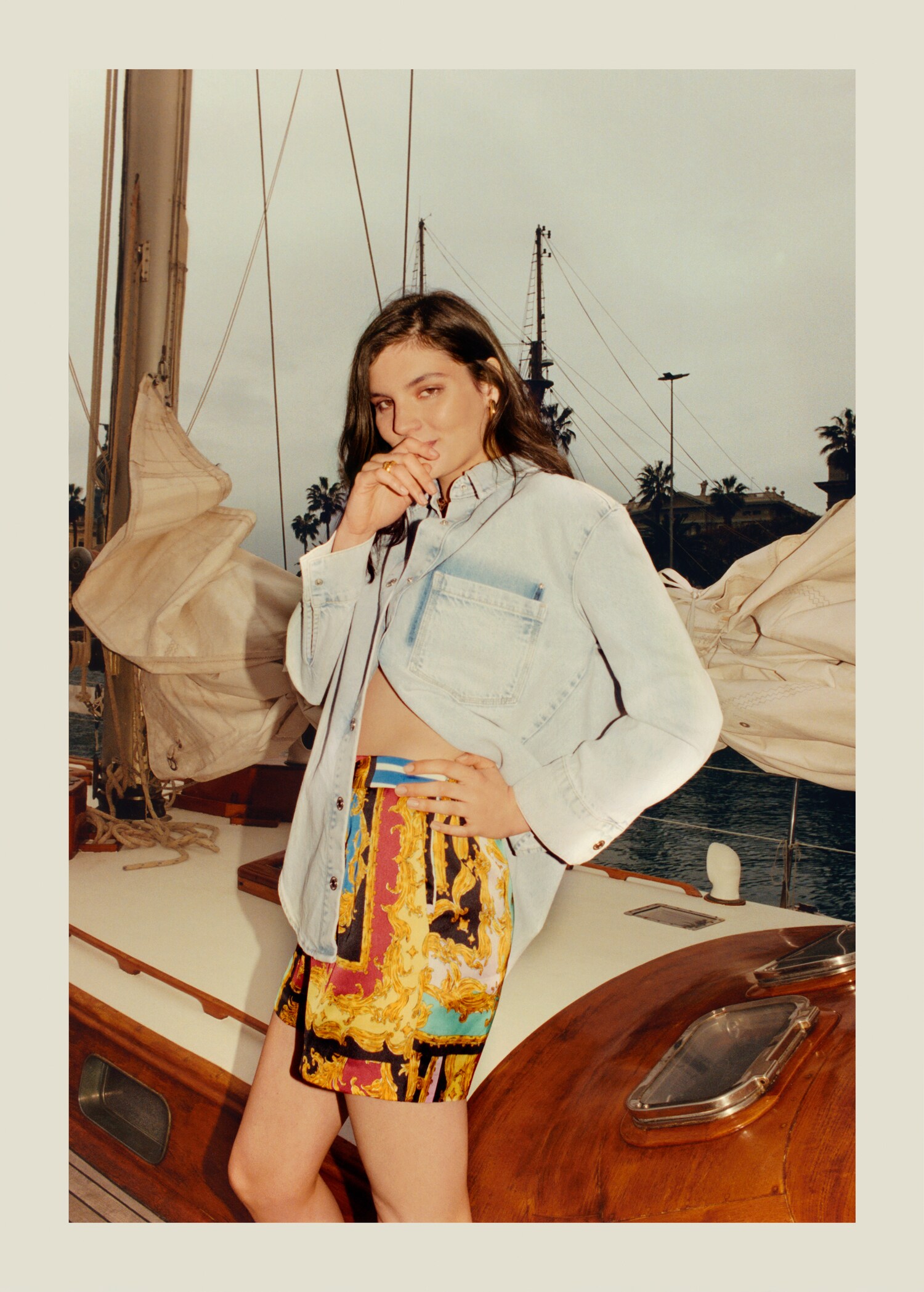 Printed flowy shorts - Details of the article 6