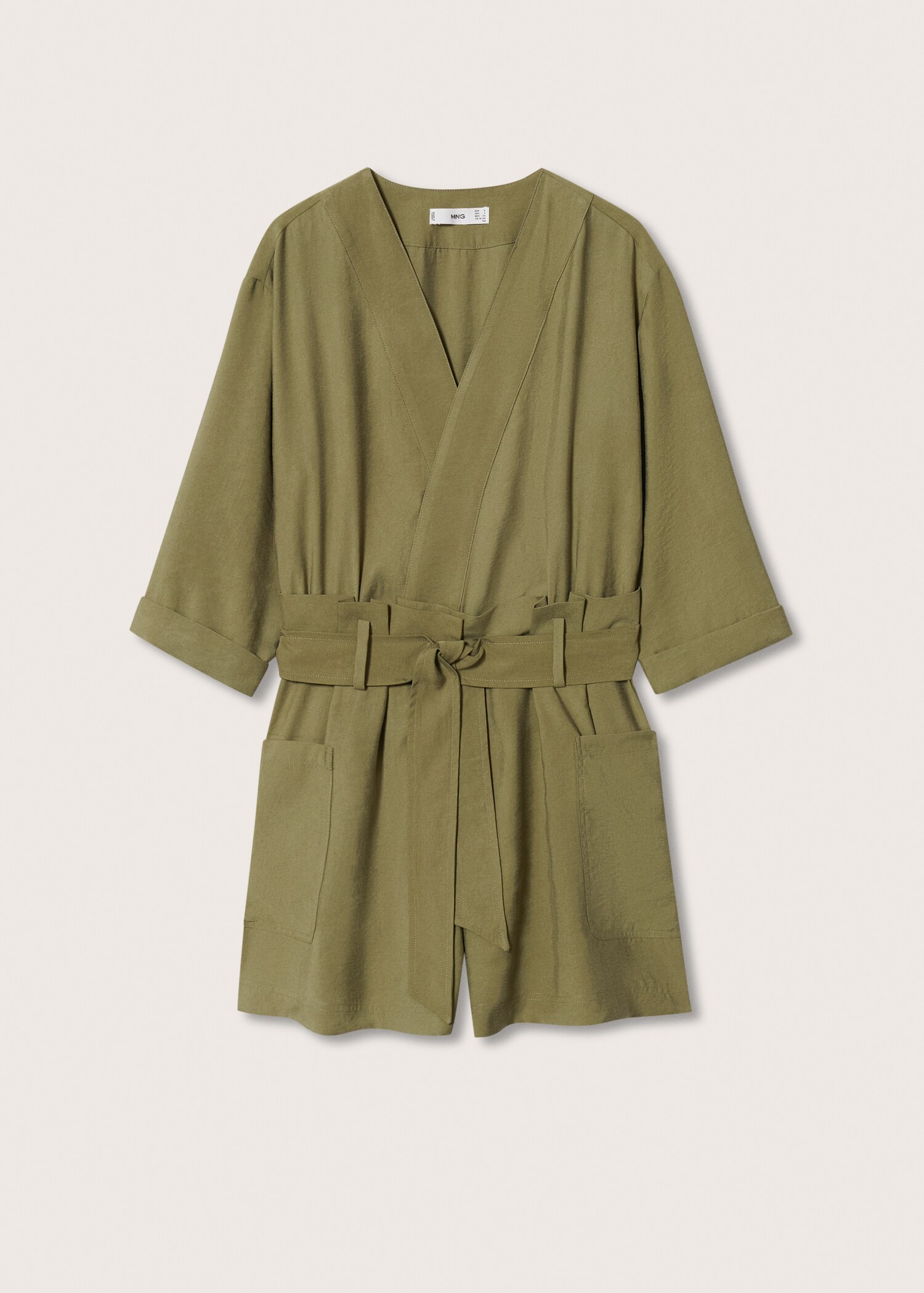 Flowy belt jumpsuit - Article without model