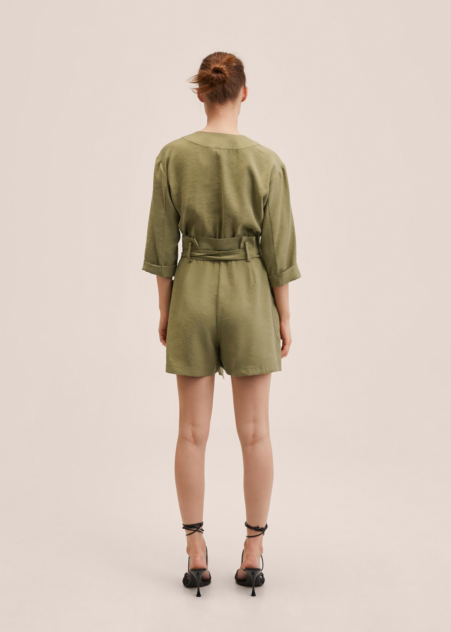 Flowy belt jumpsuit - Reverse of the article