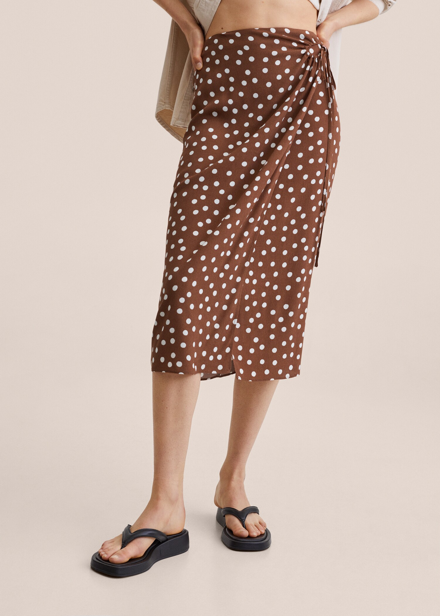 Wrap print skirt - Medium plane