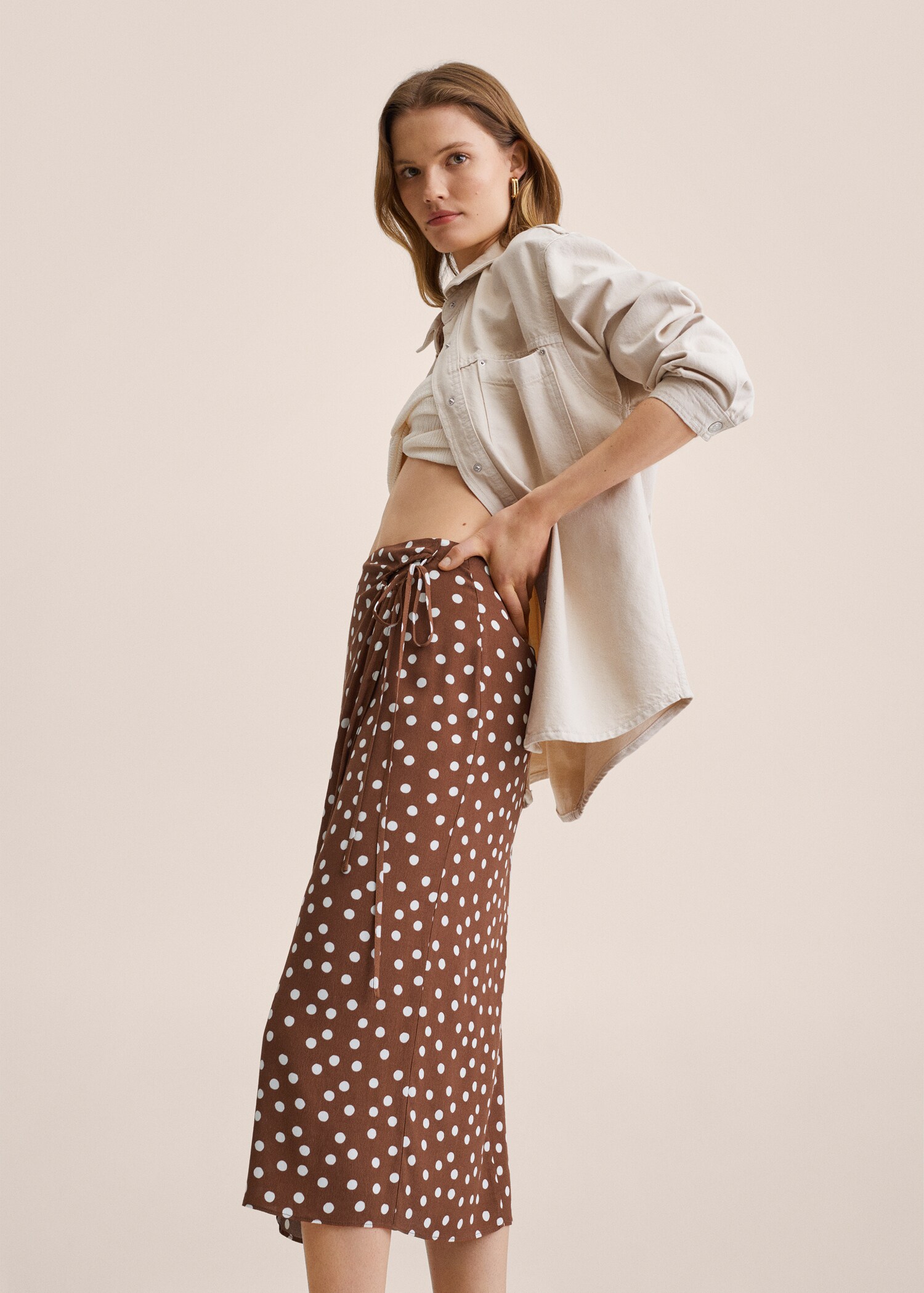 Wrap print skirt - Details of the article 2