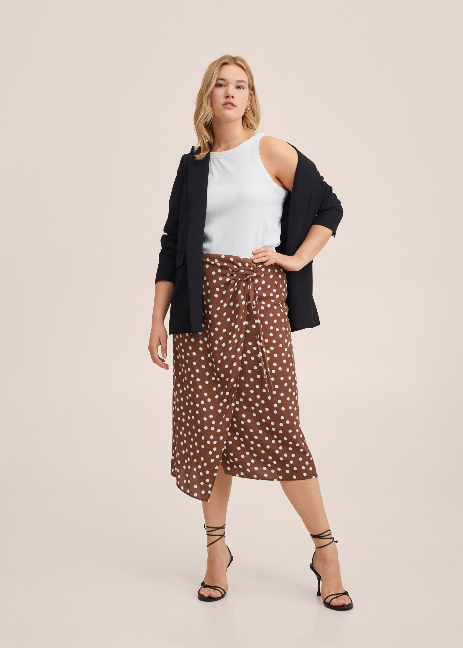 Wrap print skirt - Details of the article 4