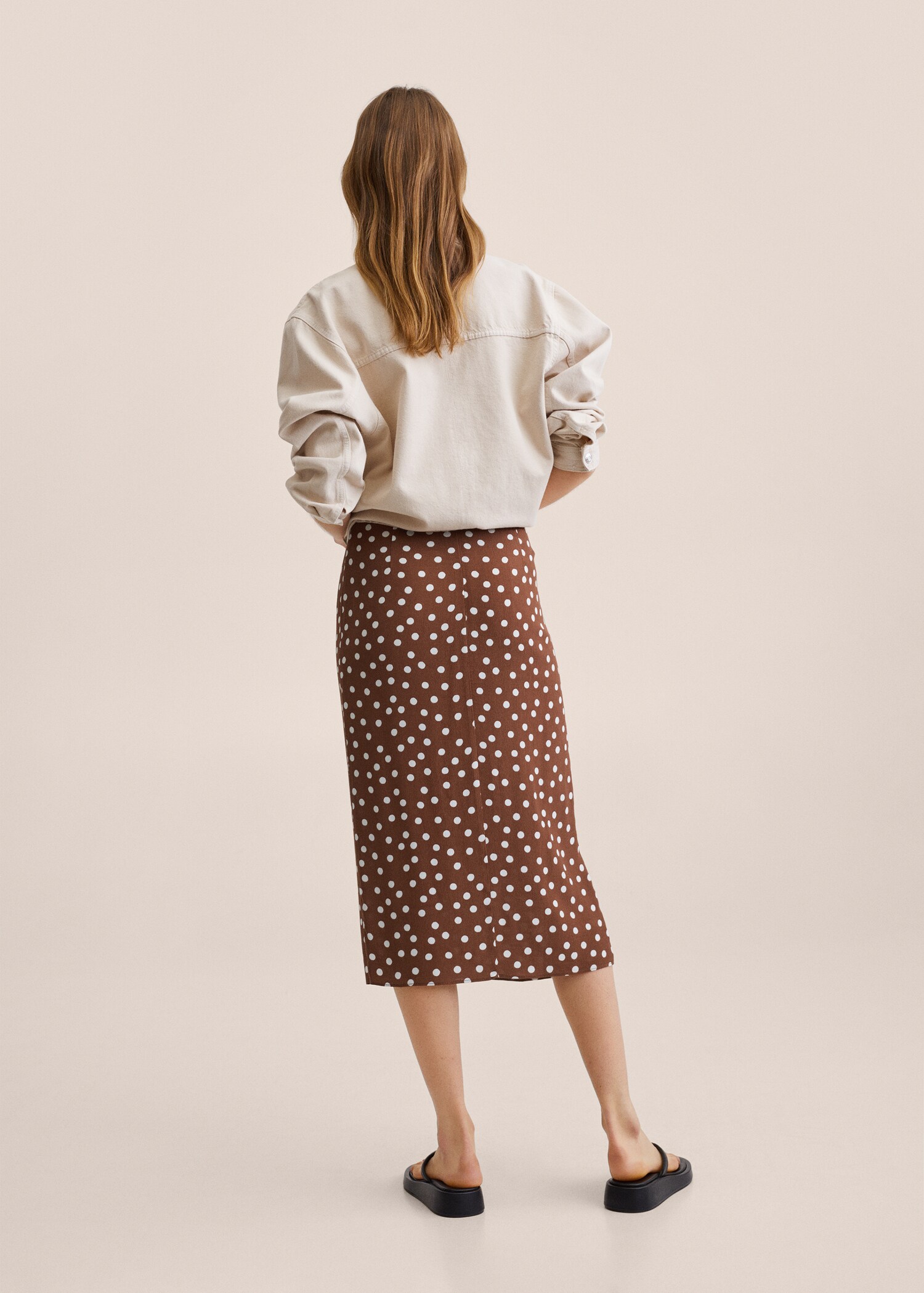 Wrap print skirt - Reverse of the article