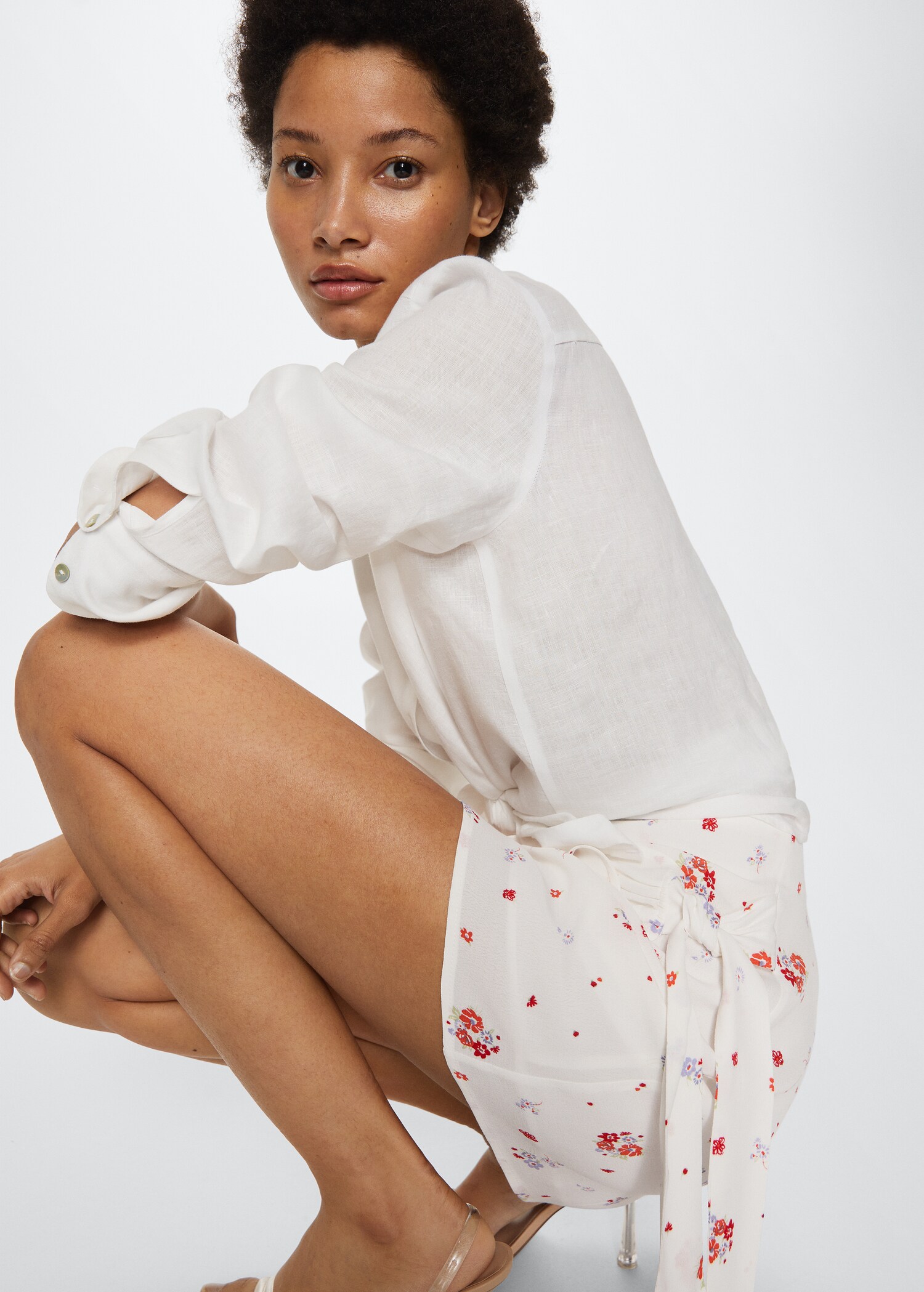 Falda cruzada estampada - Detalle del artículo 2
