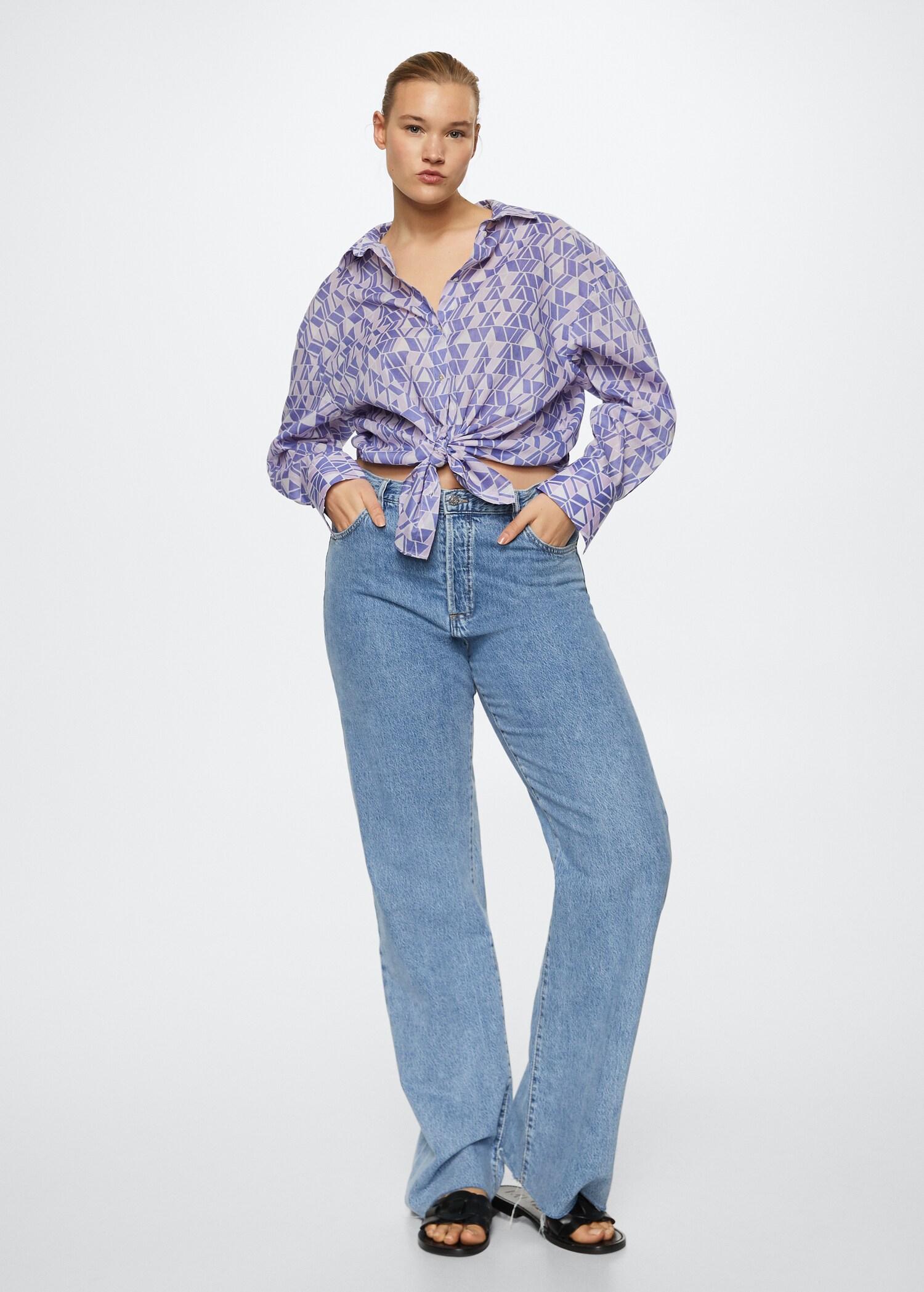 Printed cotton shirt - Details of the article 3
