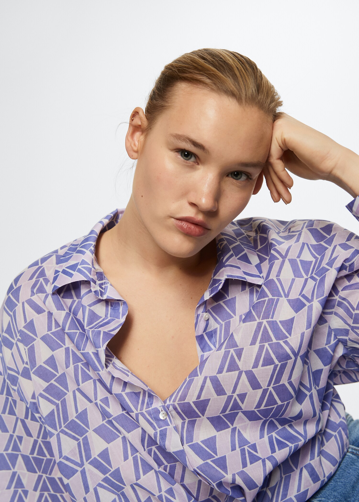 Printed cotton shirt - Details of the article 5