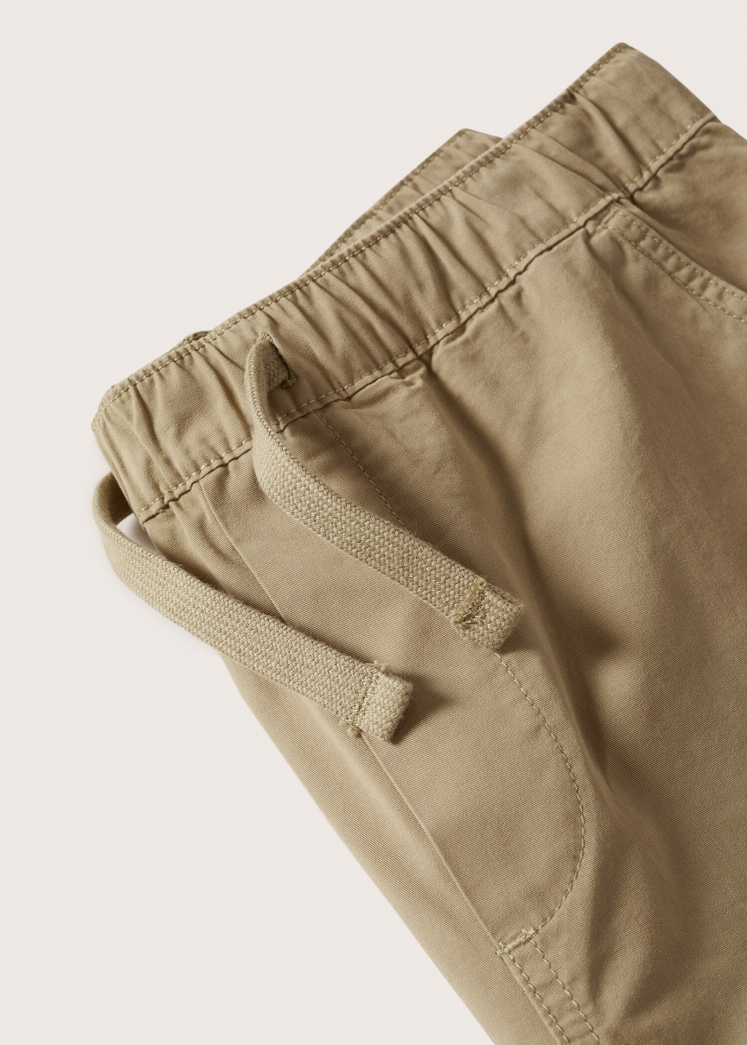 Cotton shorts with elastic waist - Details of the article 8