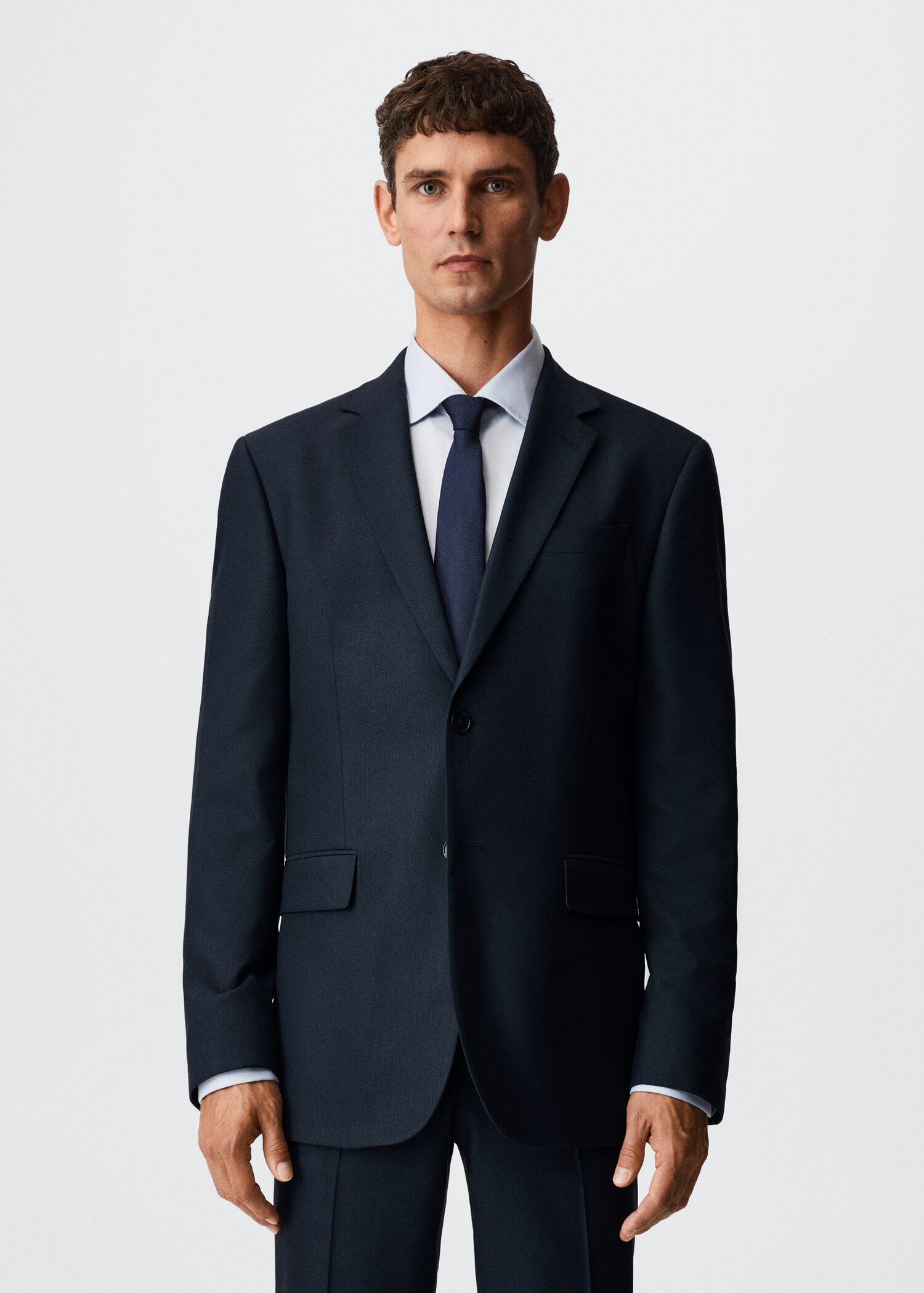 Slim-fit suit jacket - Medium plane