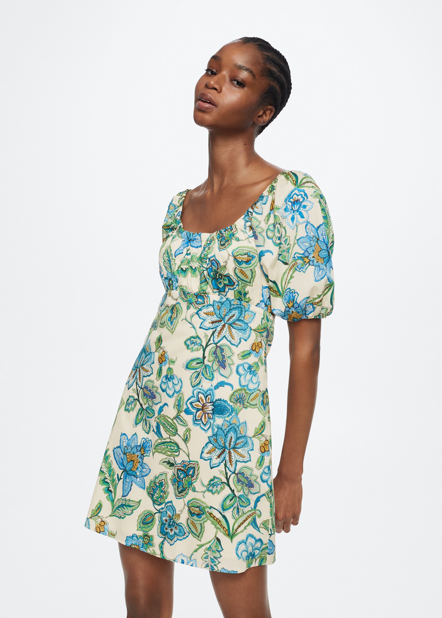 Vestit estampat floral - Pla mig