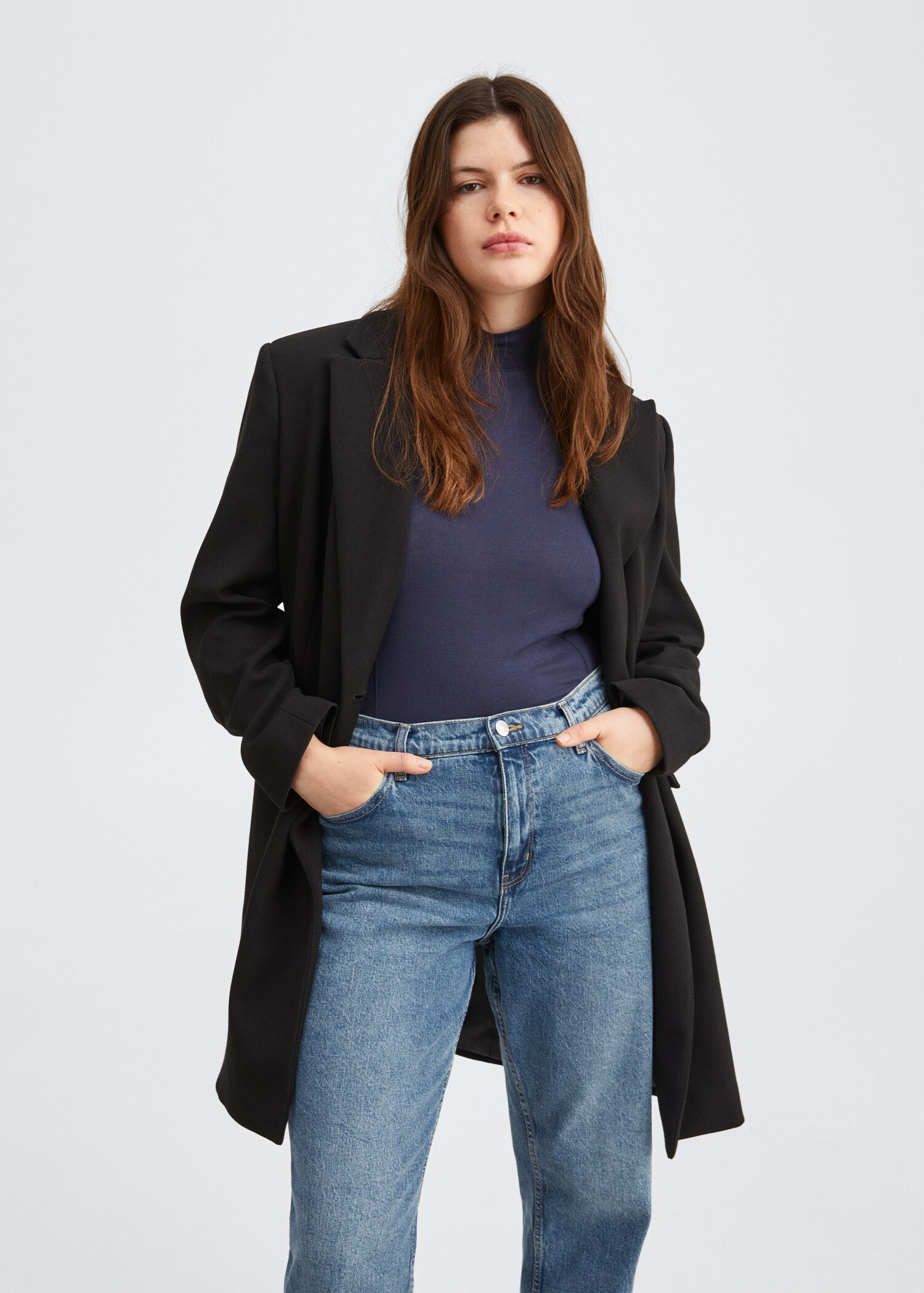 Comfort Mom-Jeans mit hoher Bundhöhe - Detail des Artikels 4