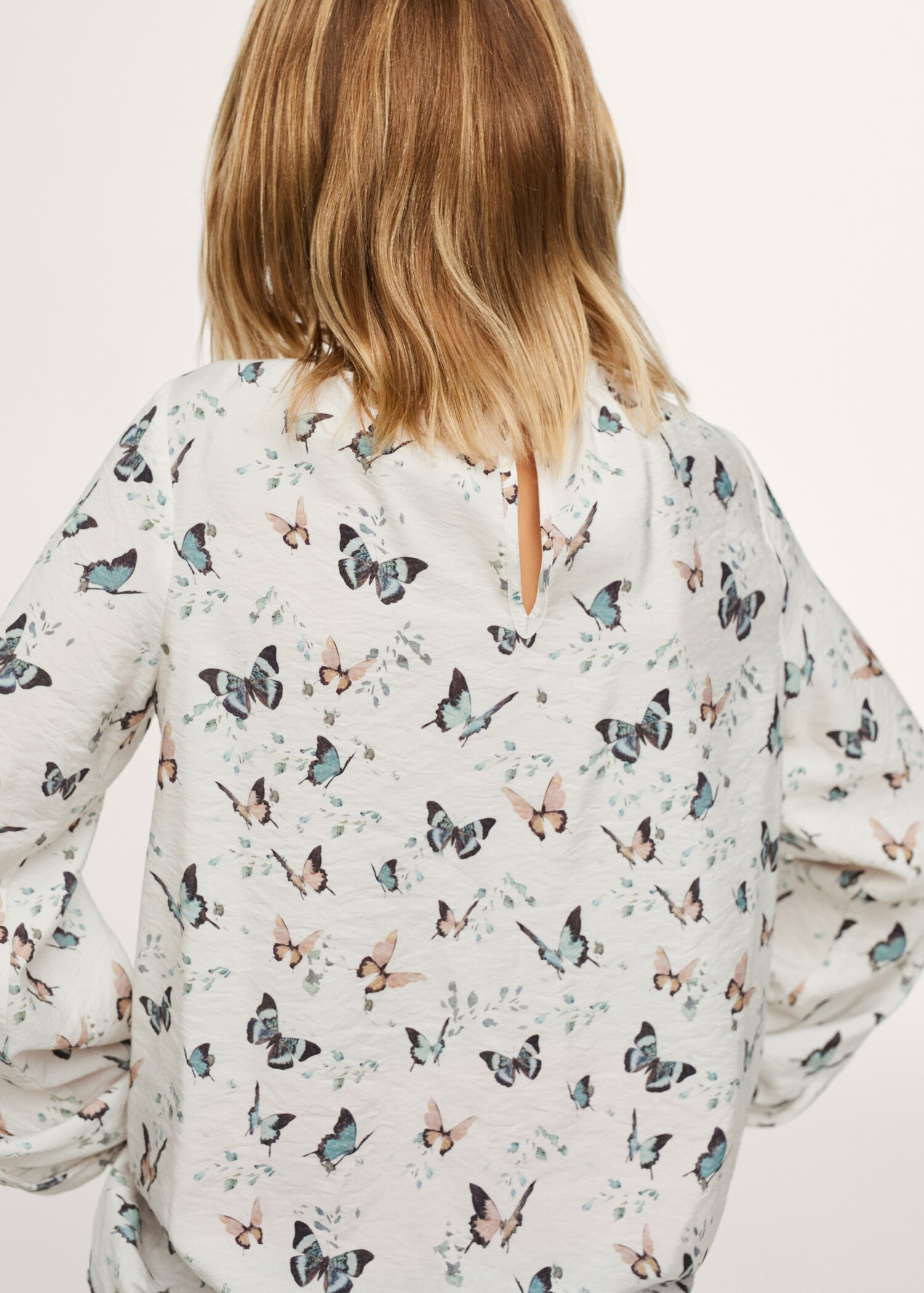 Butterfly-print blouse - Details of the article 3