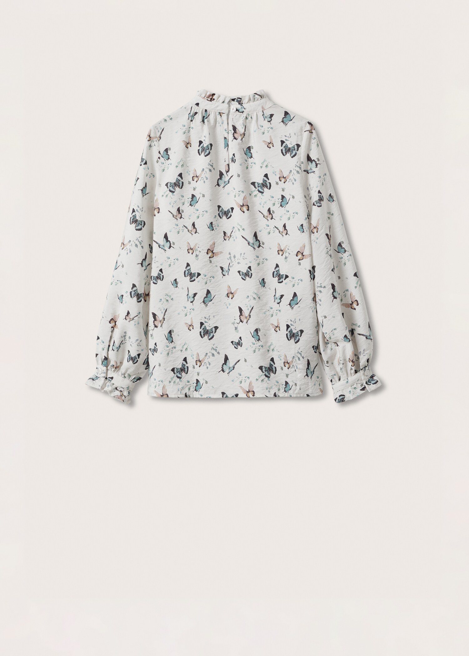 Butterfly-print blouse - Reverse of the article
