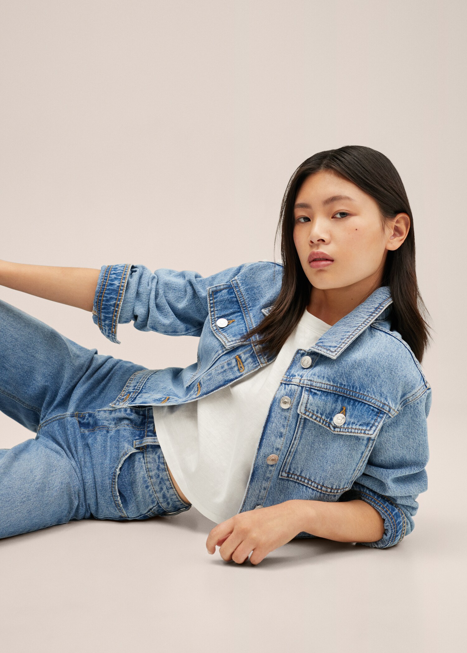 Cazadora crop denim - Detalle del artículo 1