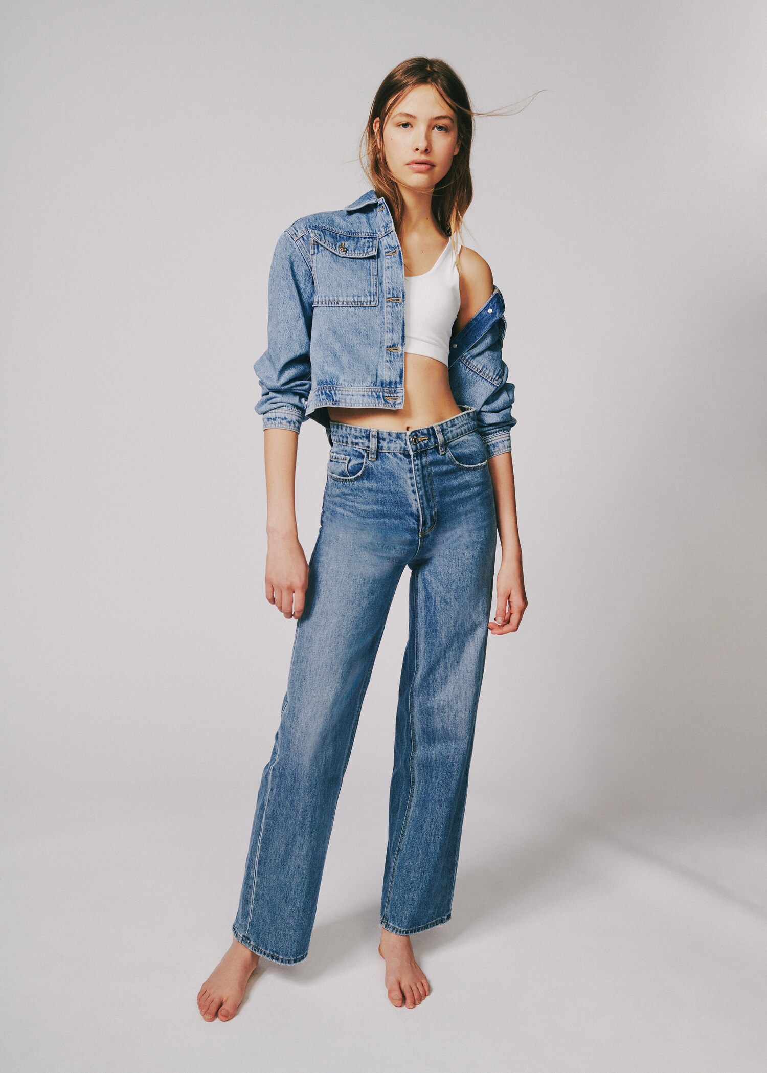 Cazadora crop denim - Detalle del artículo 5