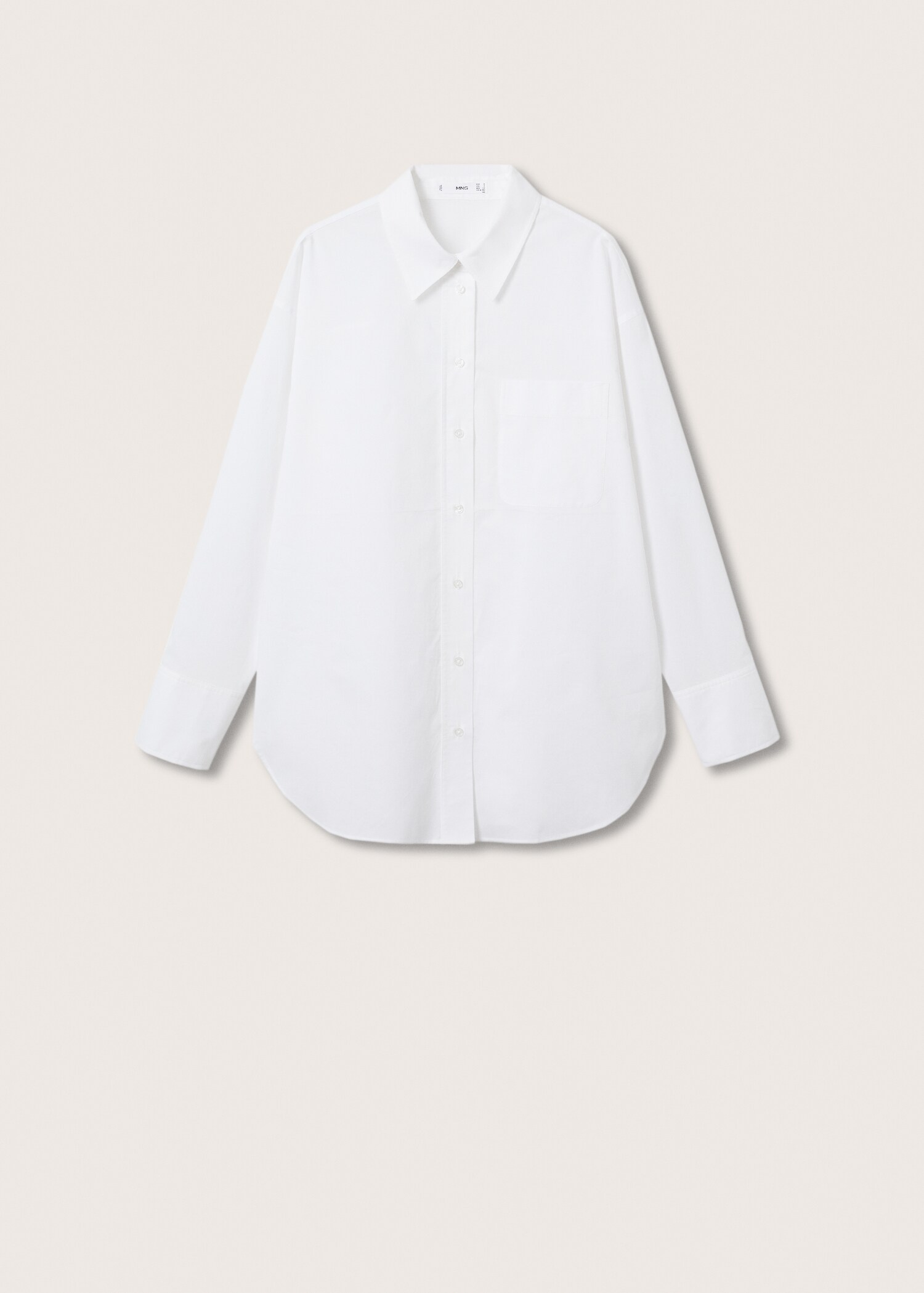 Bavlněná košile oversize - Zboží bez modelu