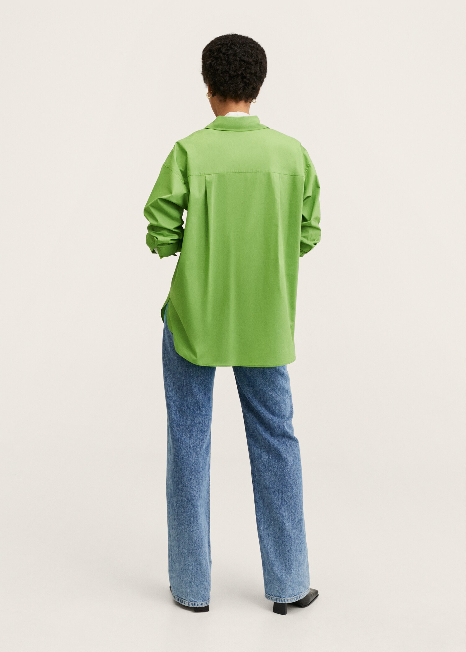 Bavlněná košile oversize - Zadní strana zboží