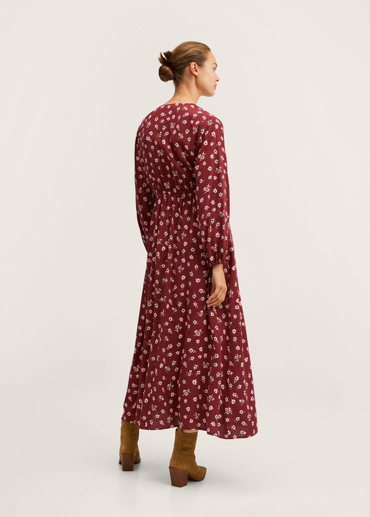 Vestido estampado flores - Reverso del artículo