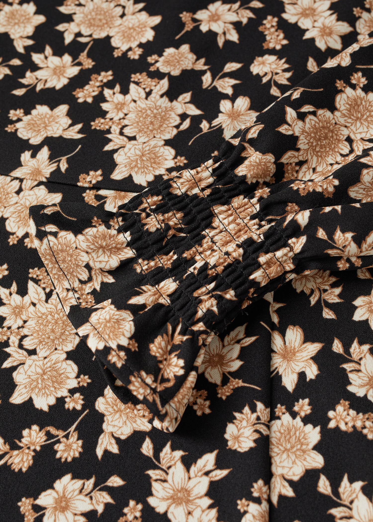 Vestido estampado manga abullonada - Detalle del artículo 8