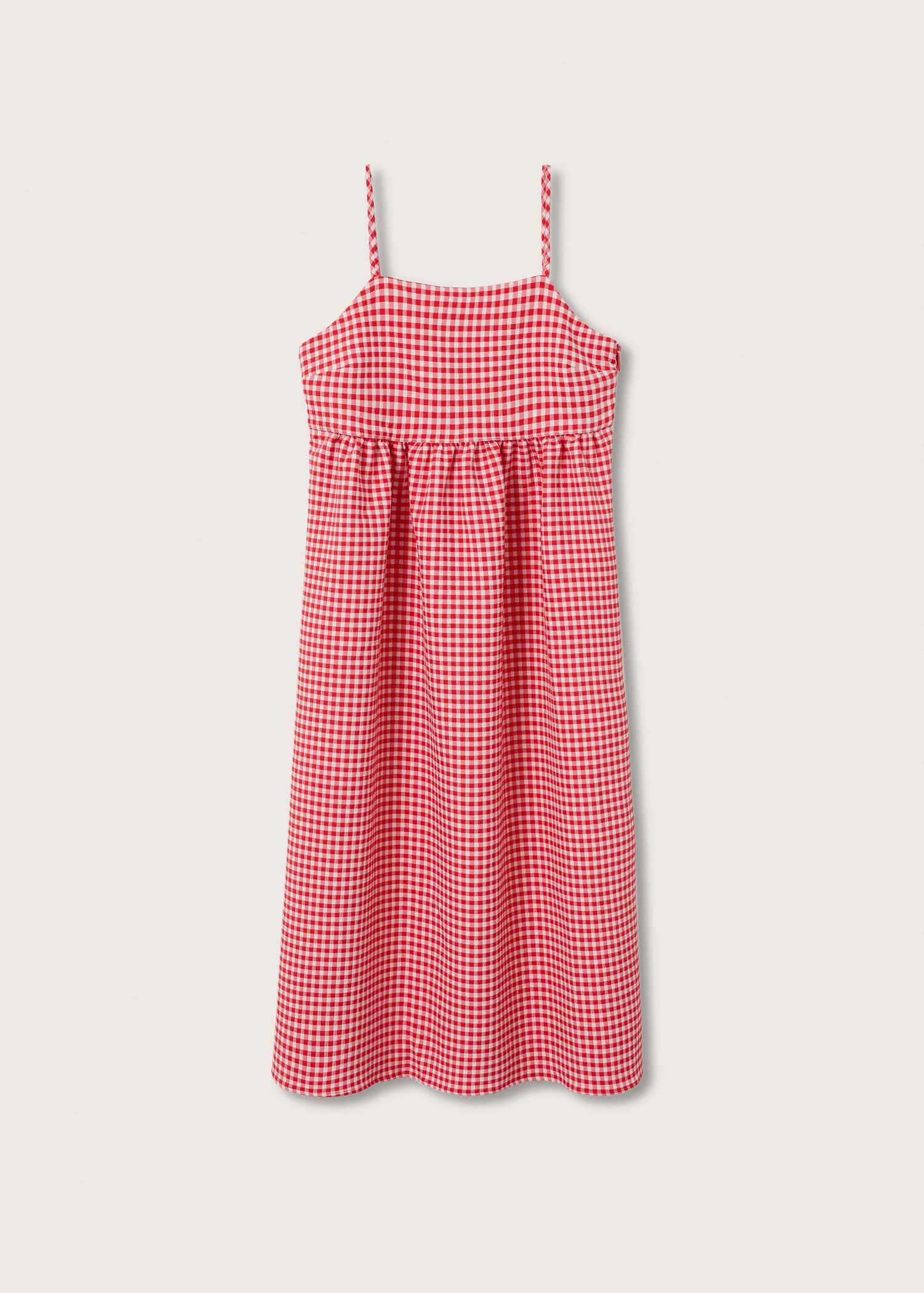 Gingham check cottoned dress - Article without model
