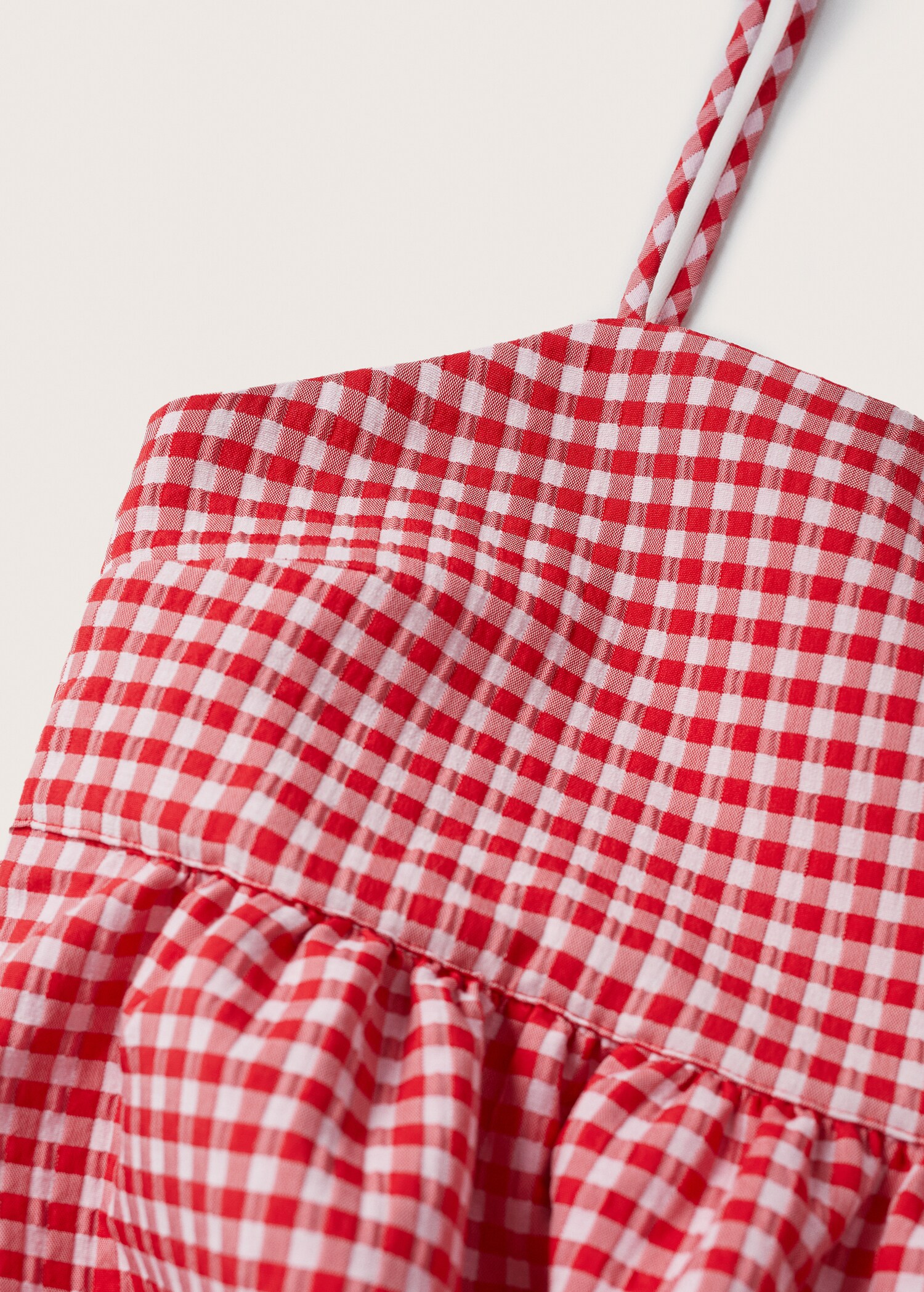 Gingham check cottoned dress - Details of the article 8
