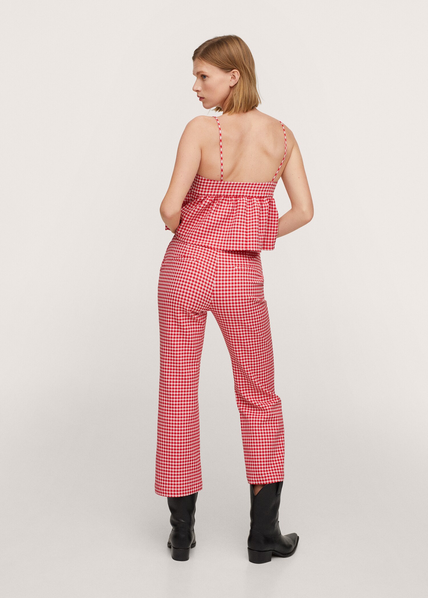 Pantalon coton vichy - Verso de l’article