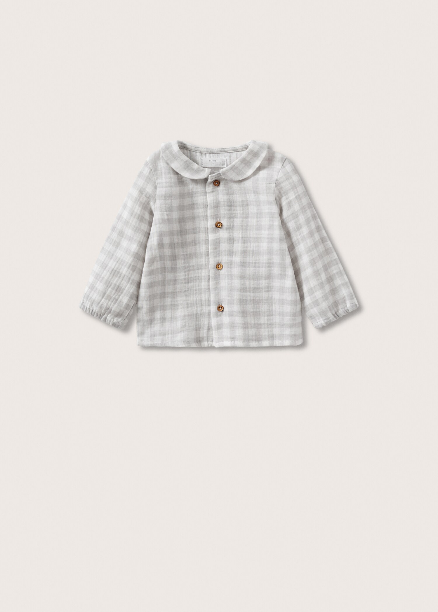 Gingham check blouse - Article without model