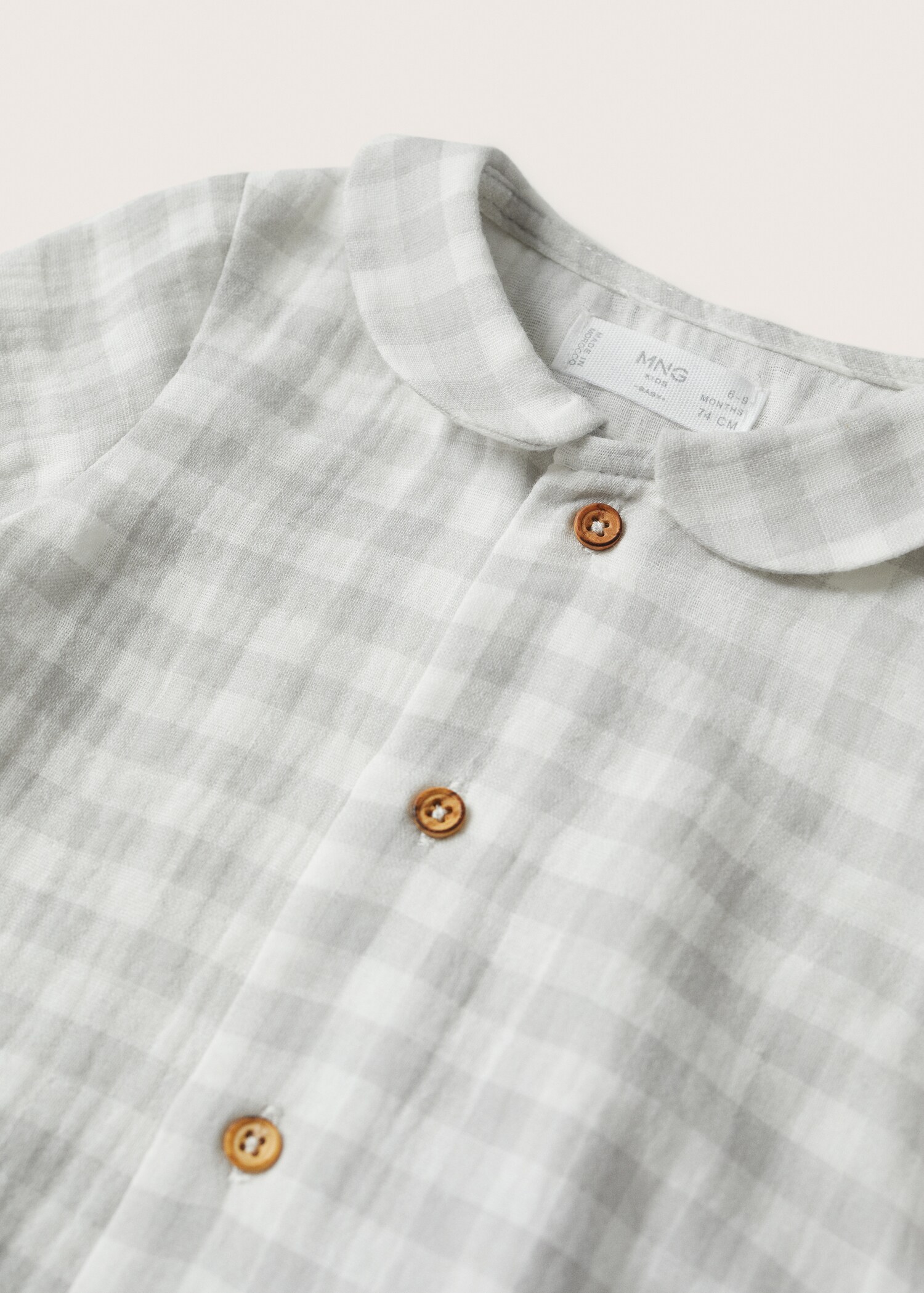 Gingham check blouse - Details of the article 8