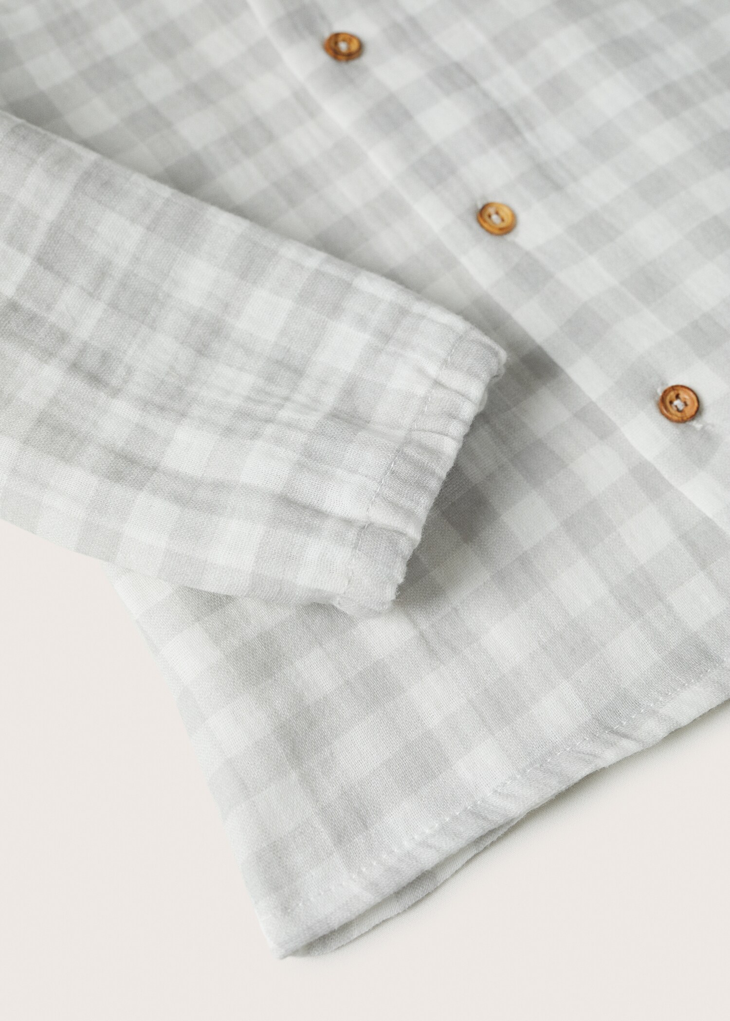 Gingham check blouse - Details of the article 9