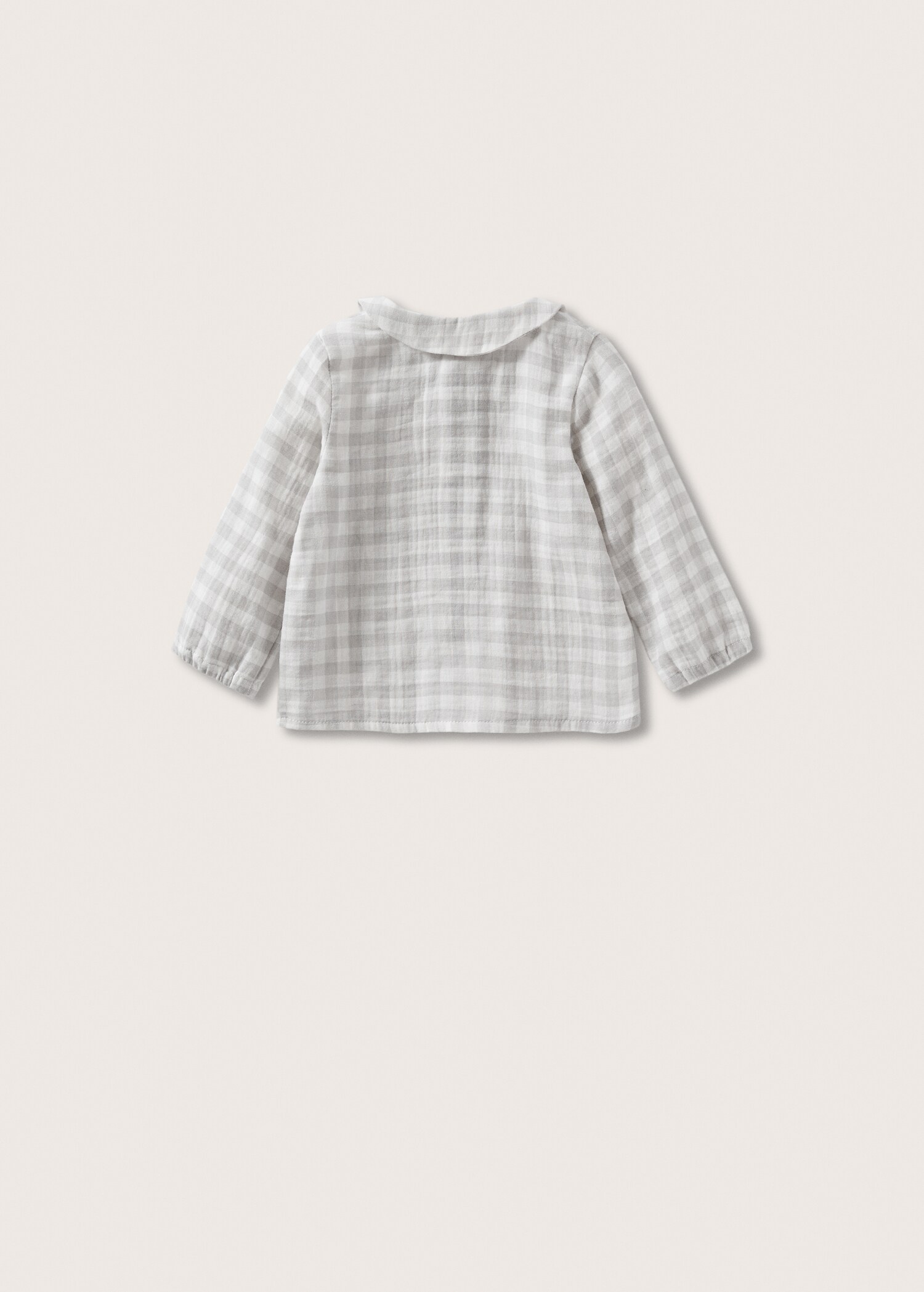 Gingham check blouse - Reverse of the article