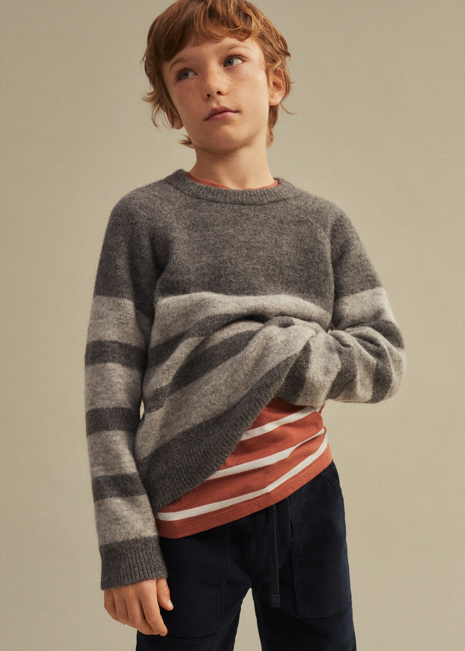 Striped knit sweater - Details of the article 5