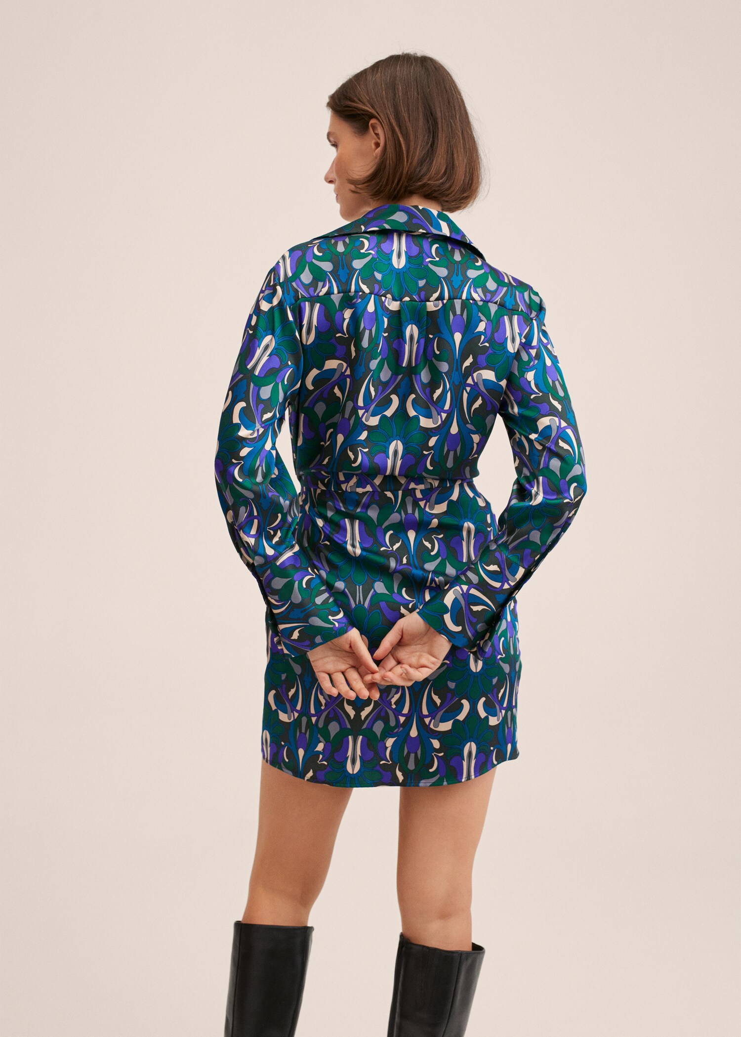 Vestido cruzado lazo - Reverso del artículo