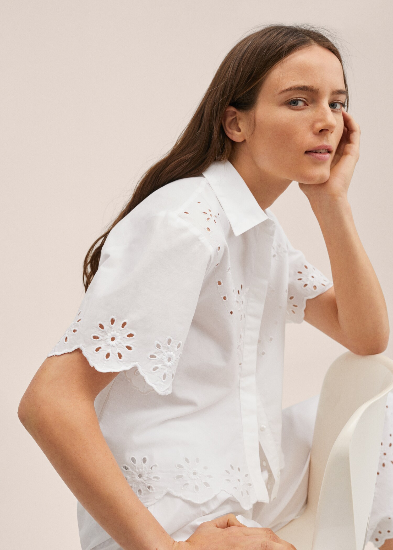 Camisa algodón bordada - Detalle del artículo 1