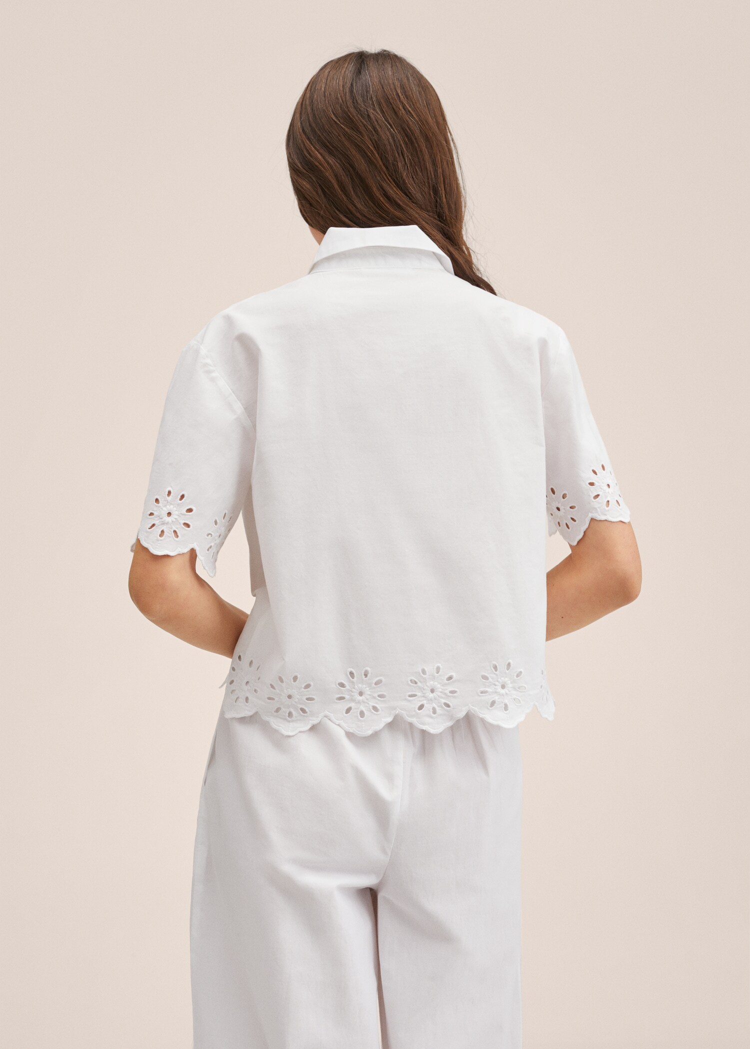 Camisa algodón bordada - Reverso del artículo