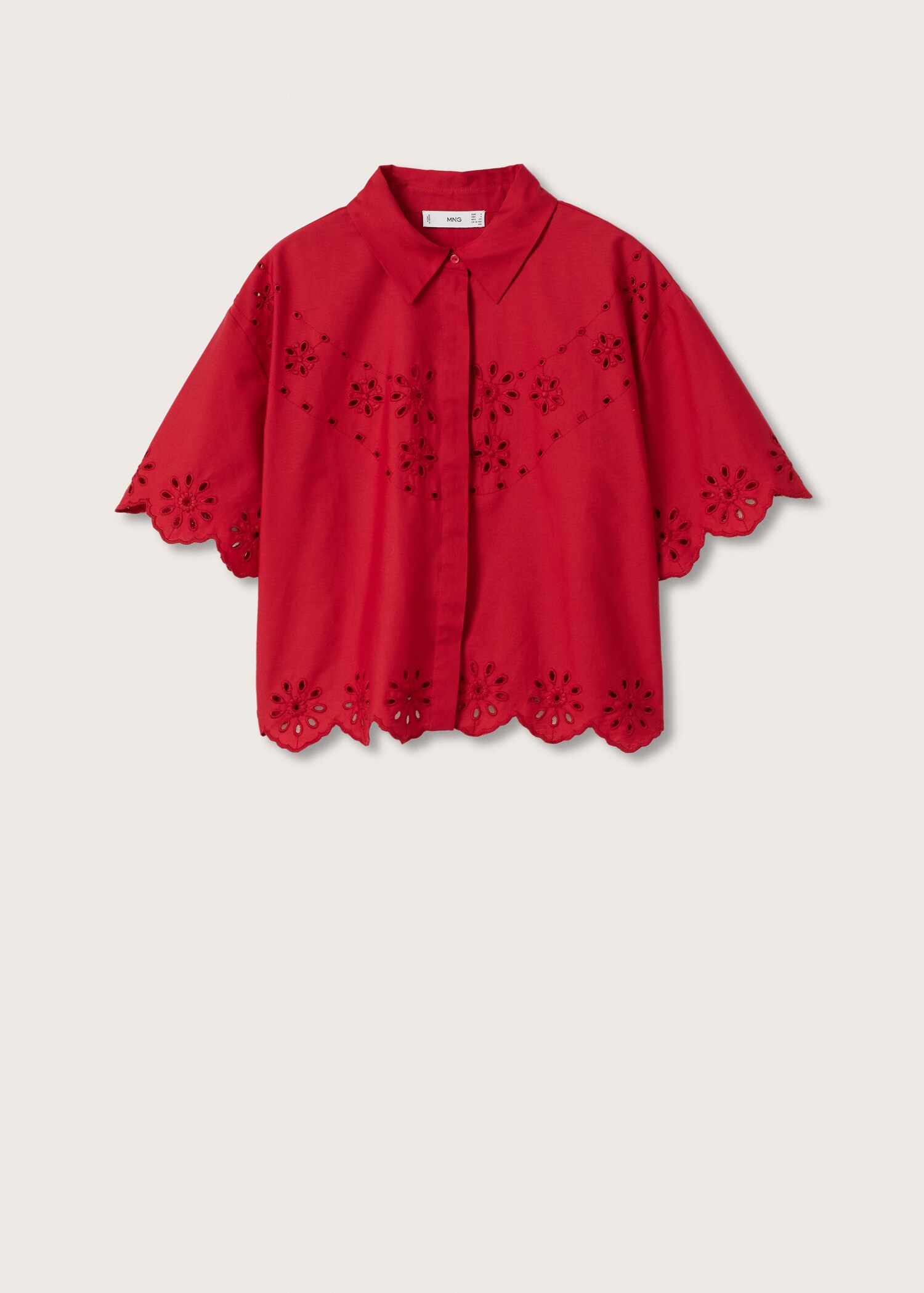 Camisa algodón bordada - Artículo sin modelo