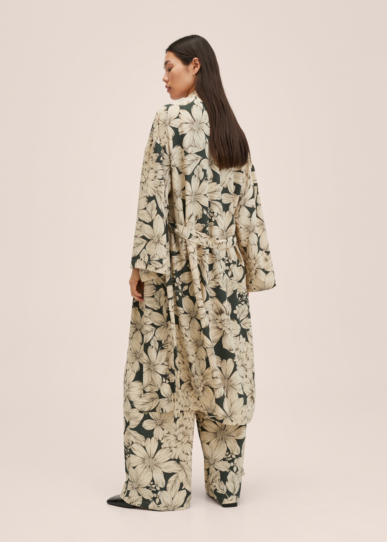 Caftán estampado floral - Reverso del artículo