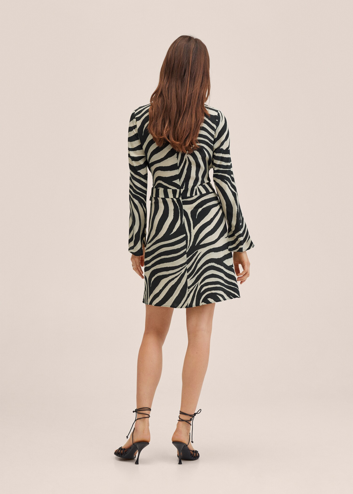 Vestido animal print - Reverso del artículo