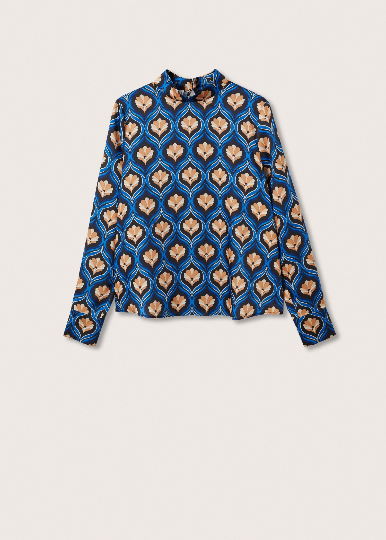 Blusa stampa retrò - Articolo senza modello