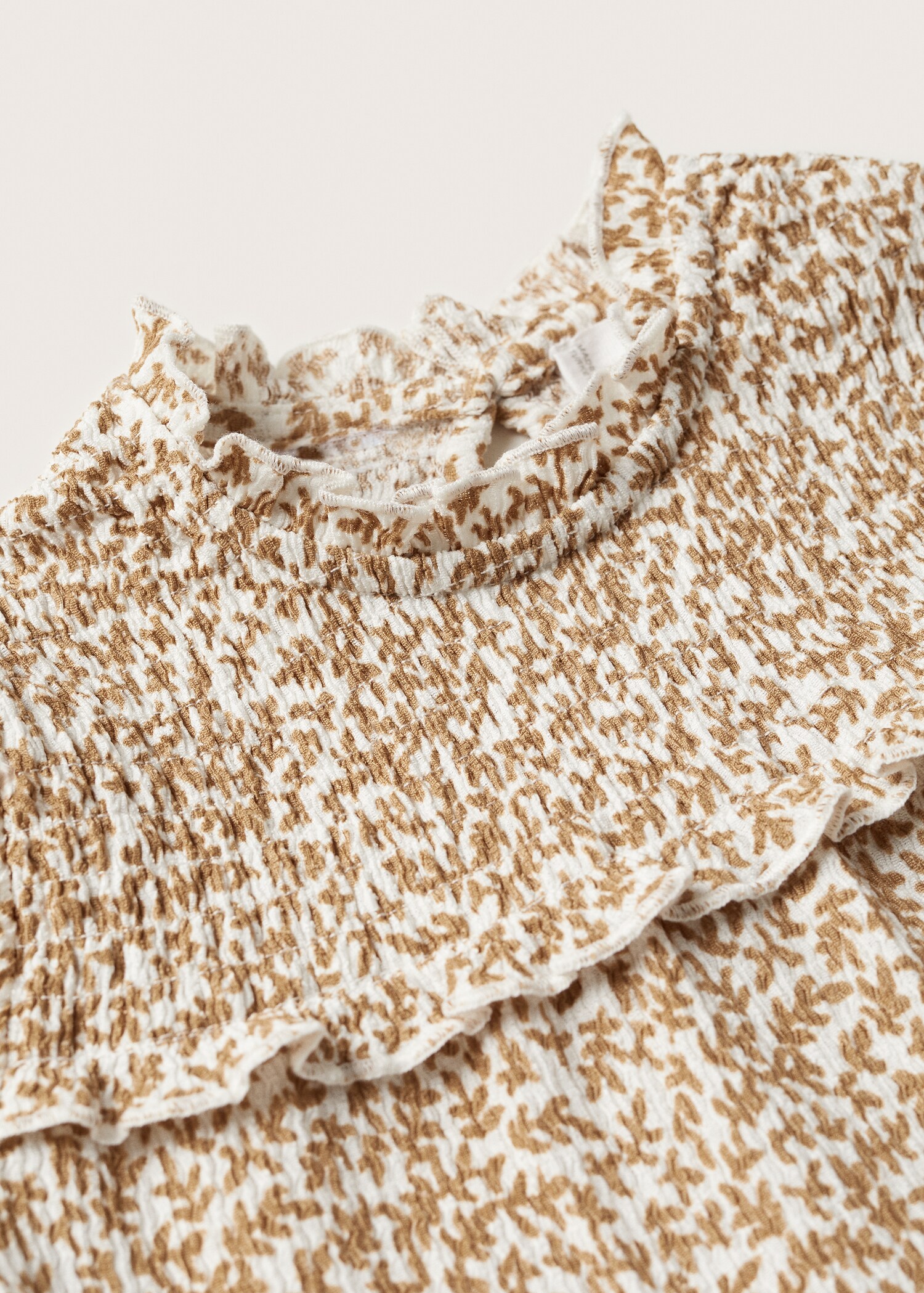 Vestido fruncido estampado - Detalle del artículo 8