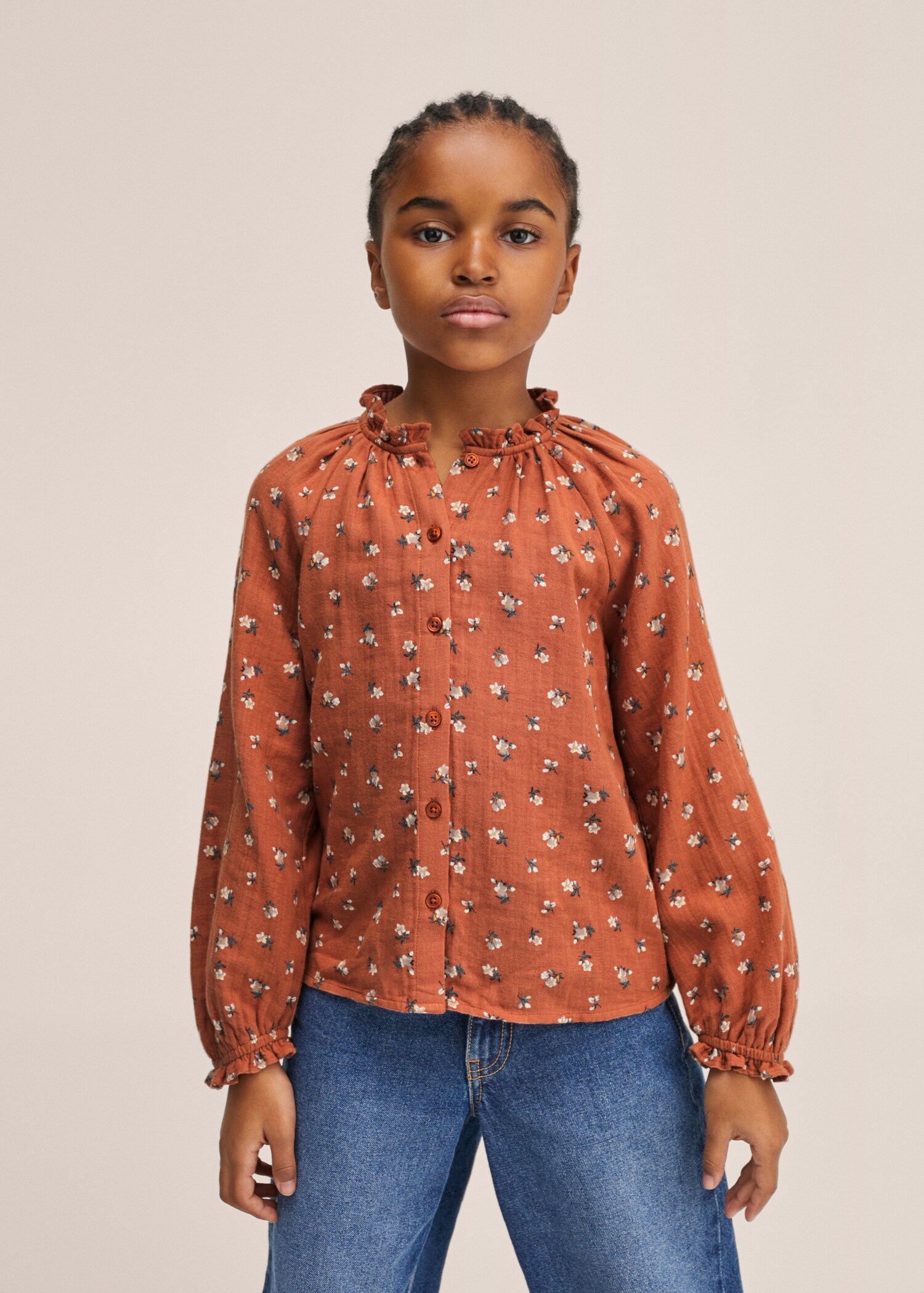Blusa estampado floral - Plano medio