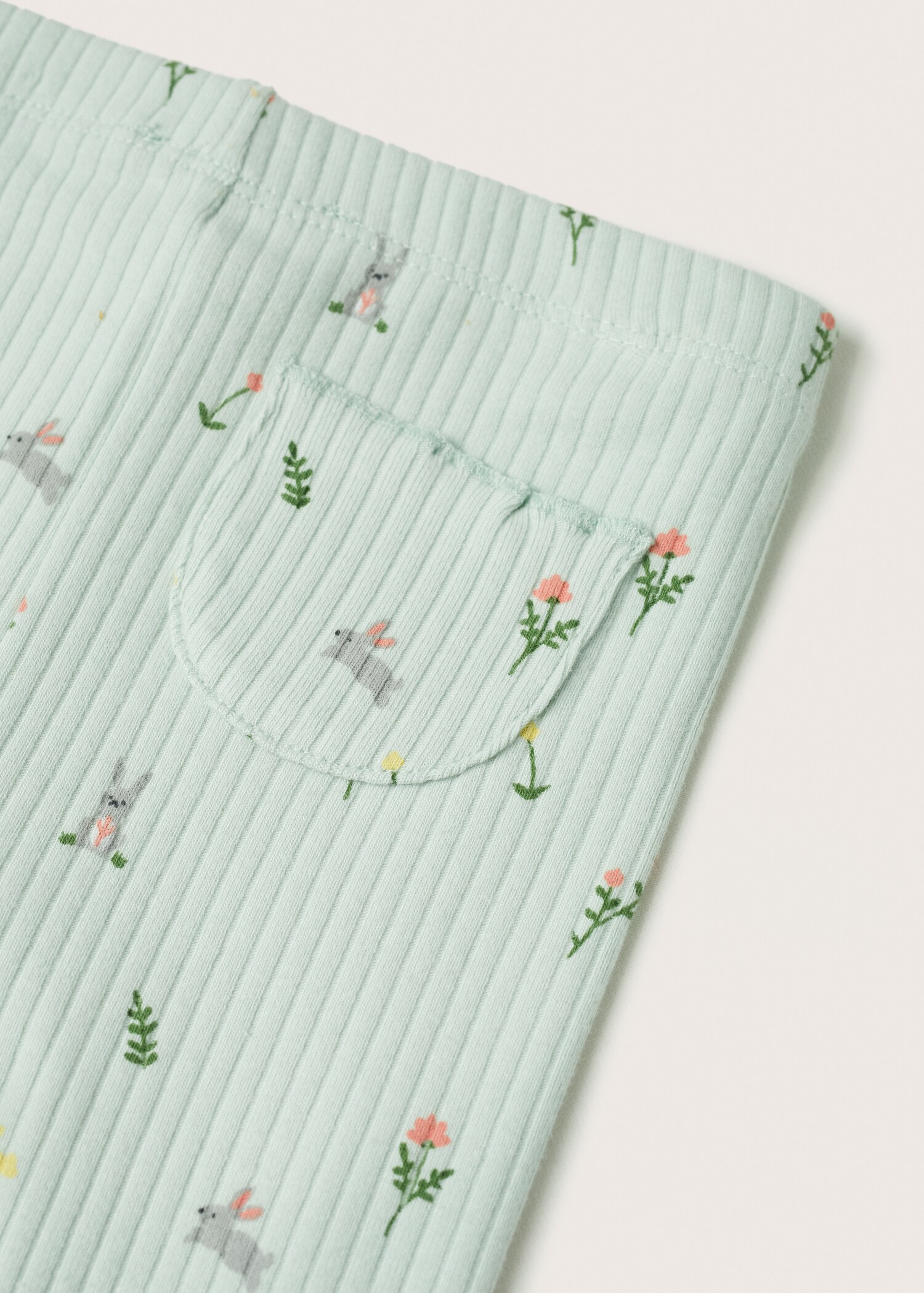 Printed cotton leggings - Details of the article 9