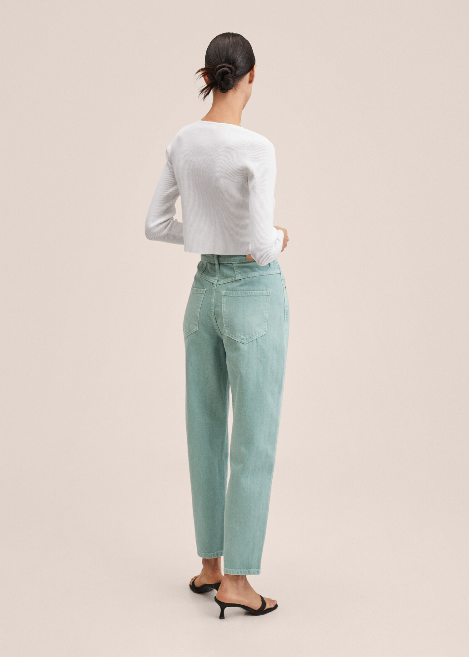 Jean tapered taille haute - Verso de l’article