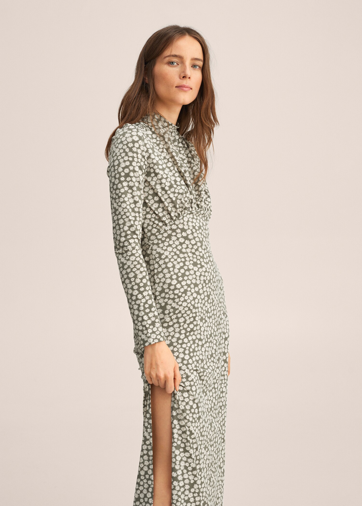 Vestido estampado floral - Plano medio