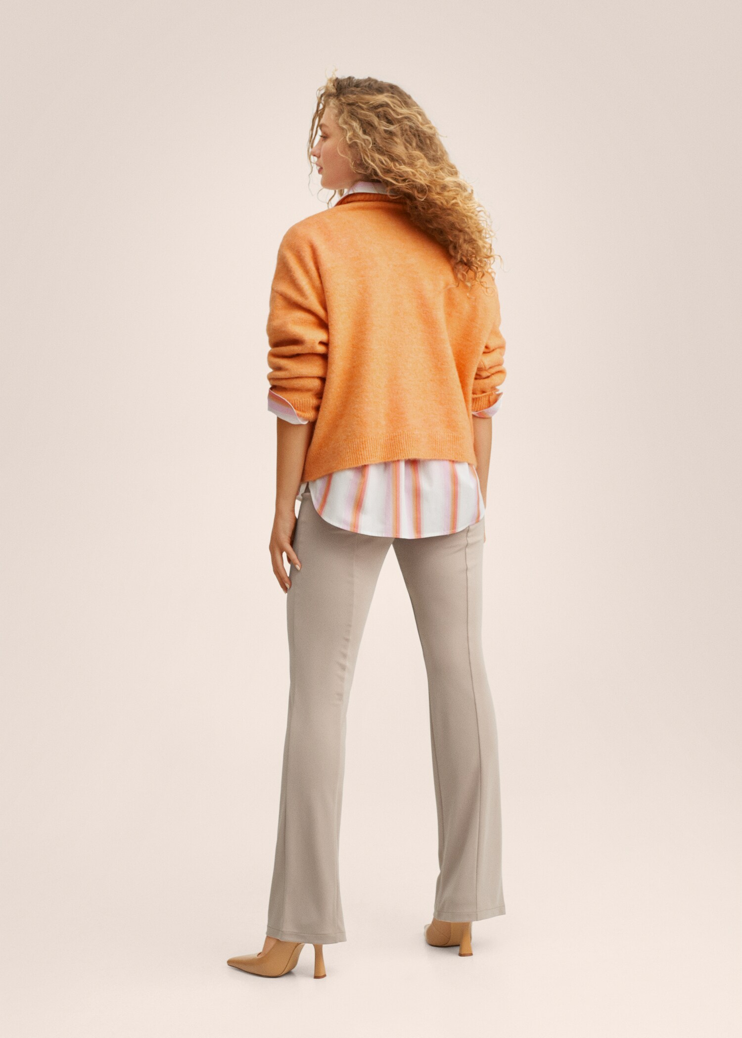 Pantalón wideleg tiro alto - Reverso del artículo