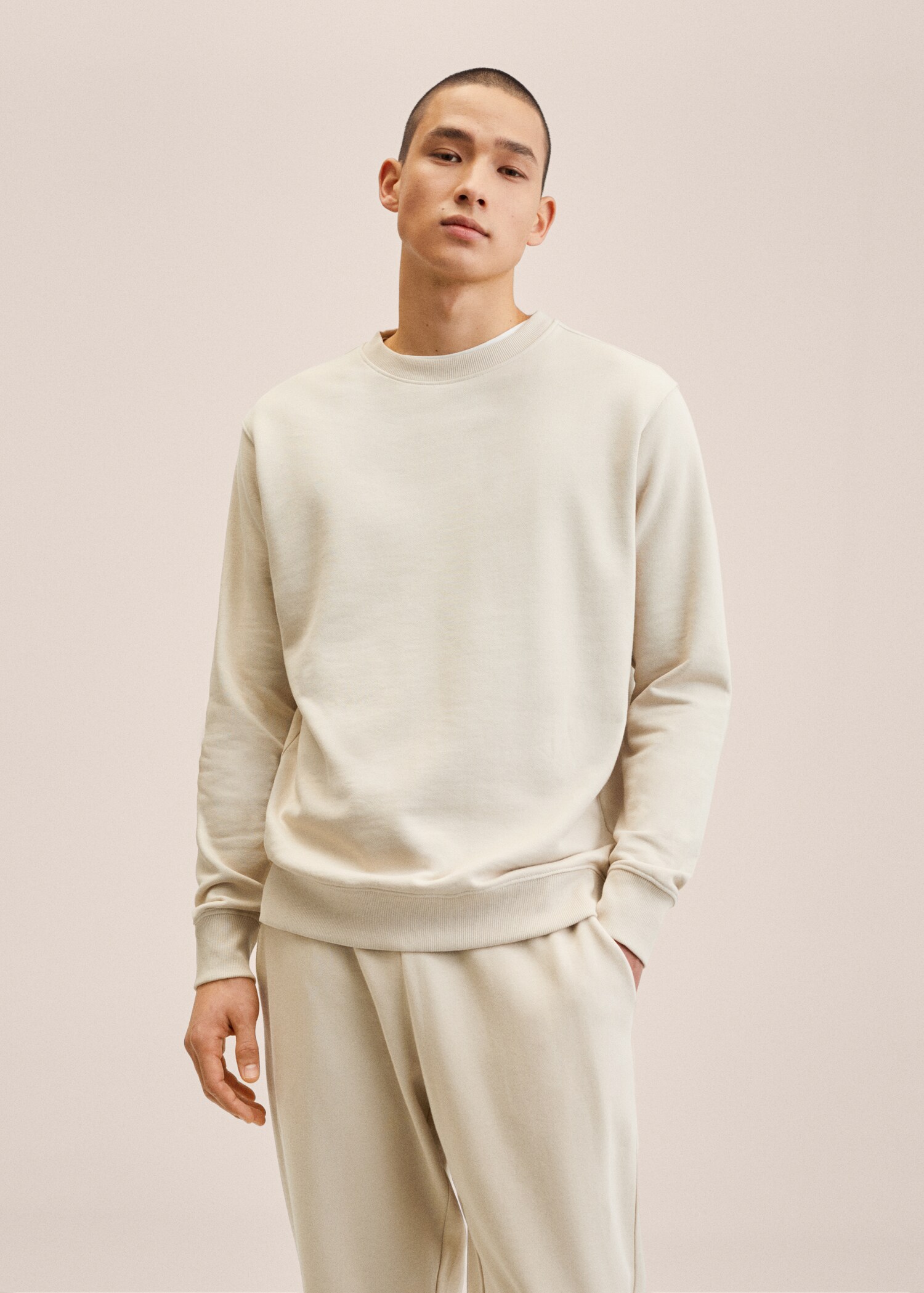 Sudadera básica algodón - Plano medio