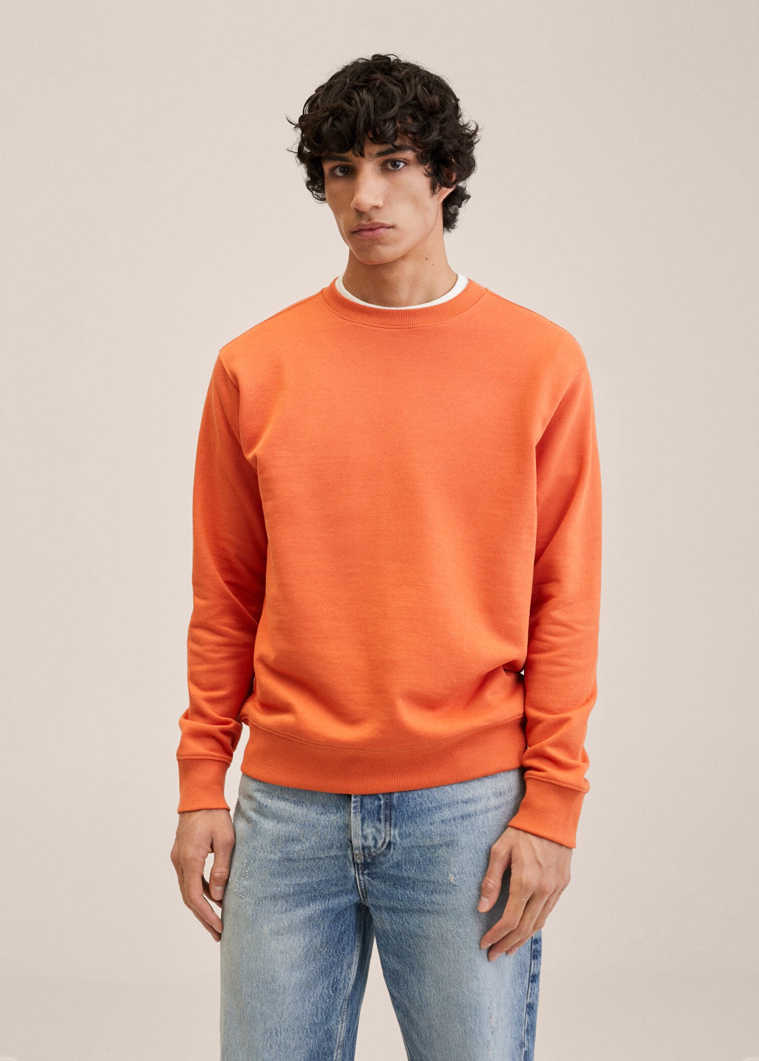 Sudadera básica algodón - Plano medio