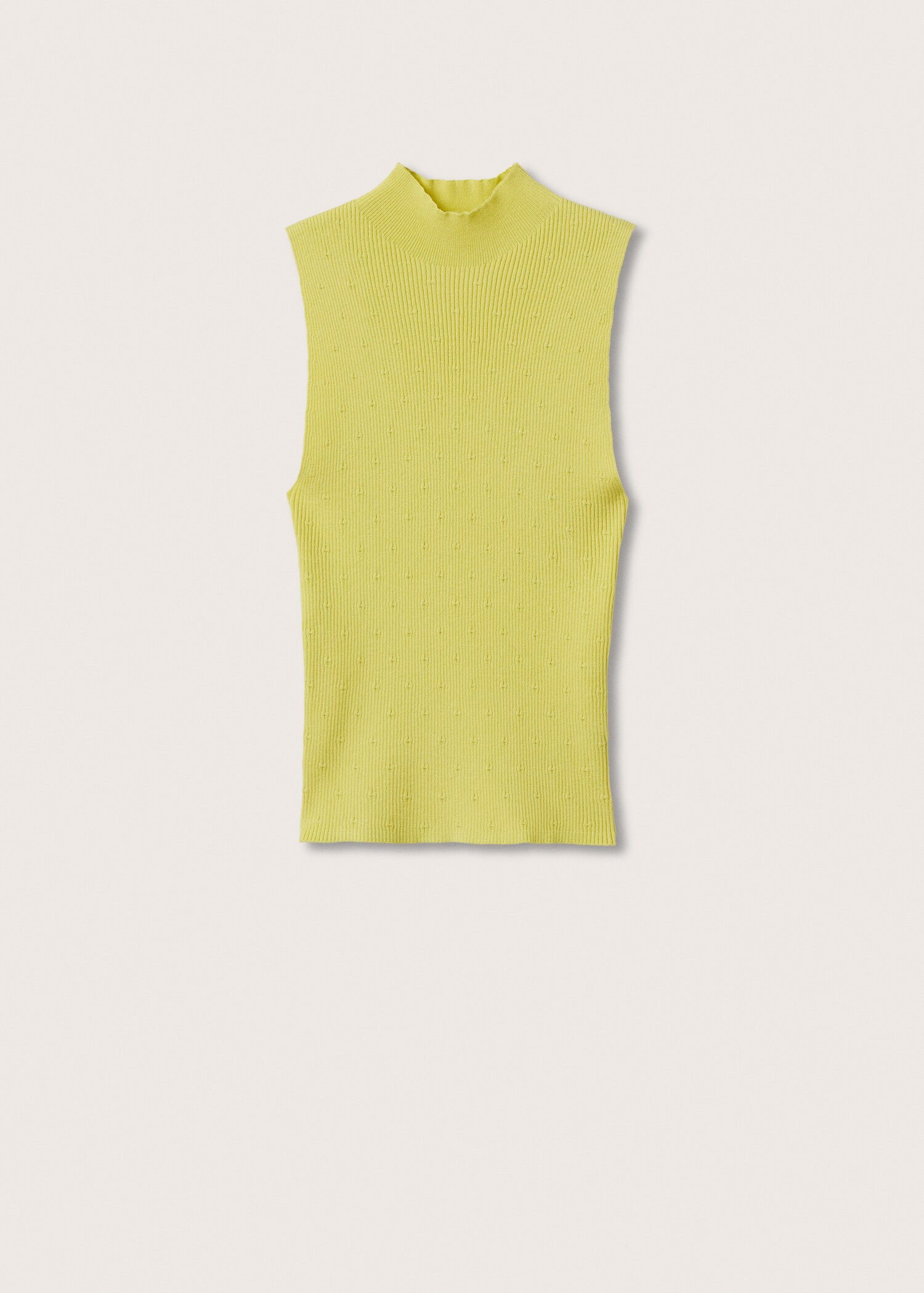 Perkins-neck ribbed top - Article without model