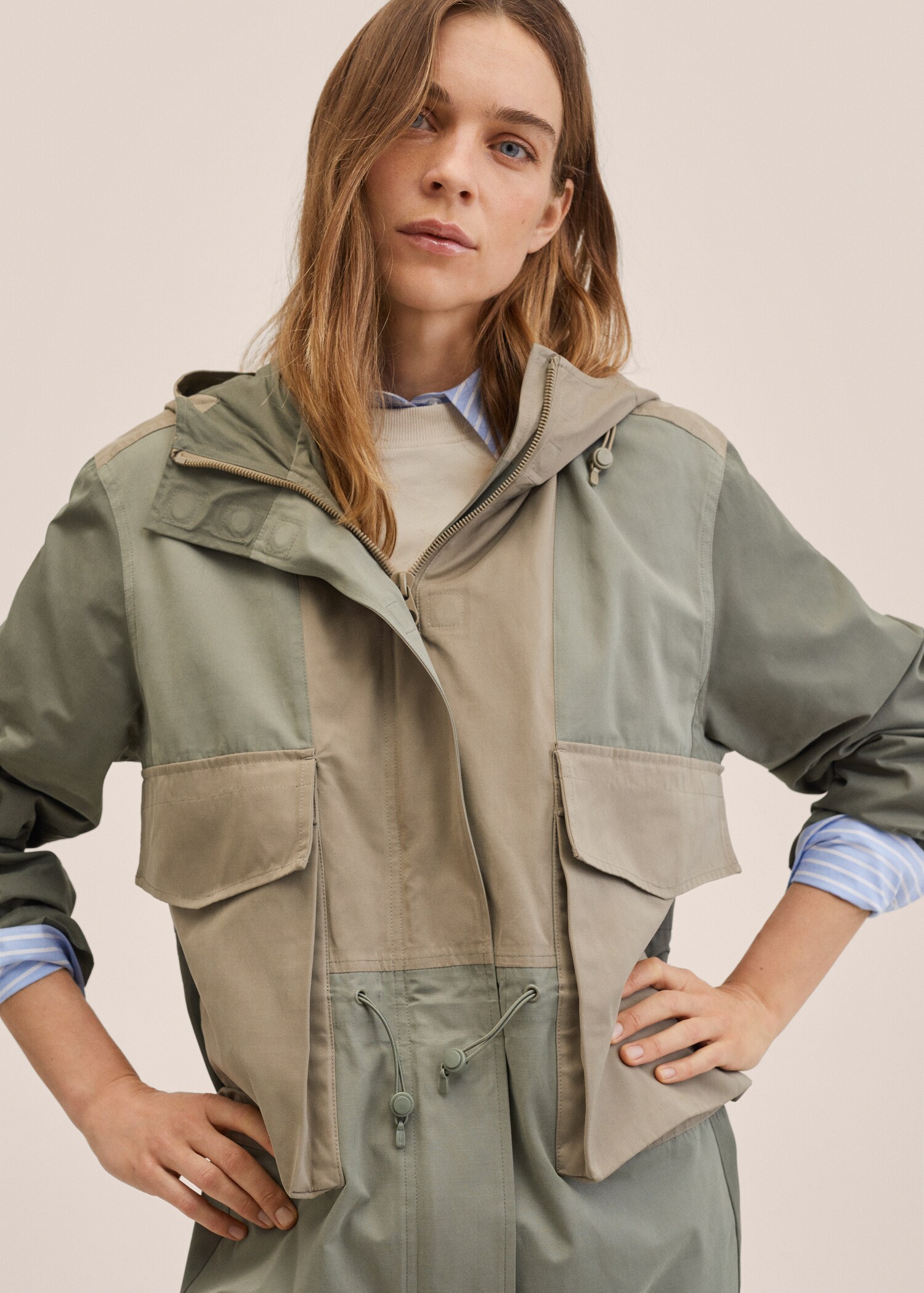 Bavlněná parka oversize - Detail zboží 1