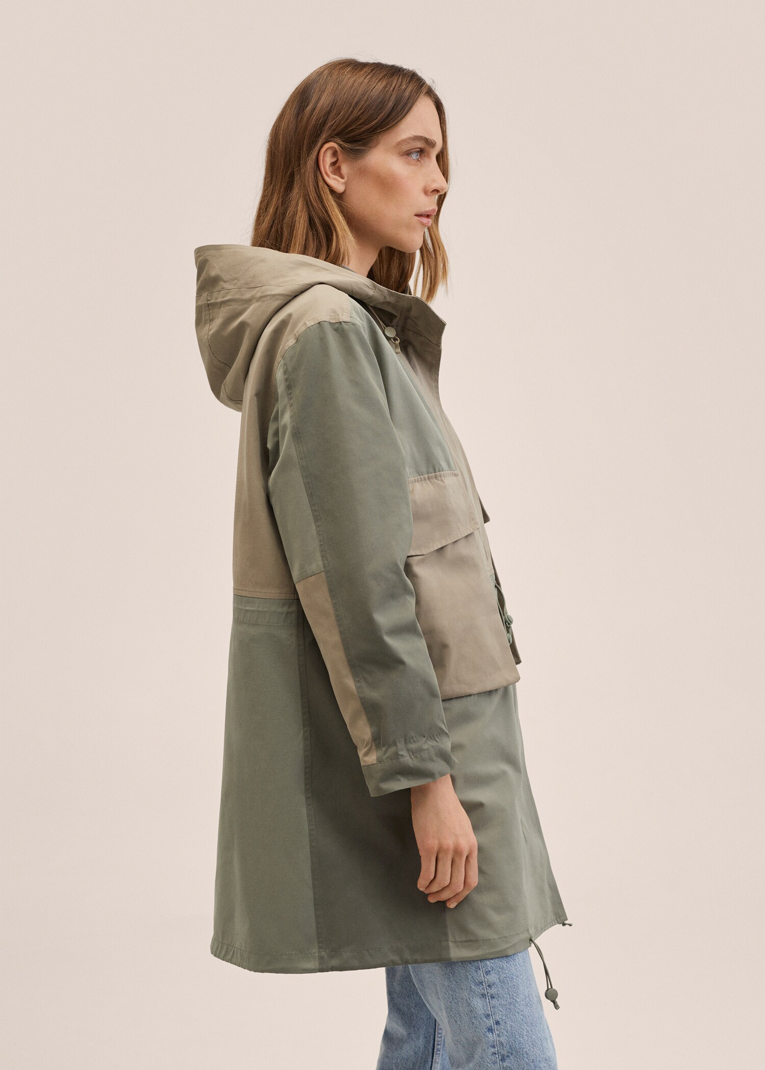 Bavlněná parka oversize - Detail zboží 2
